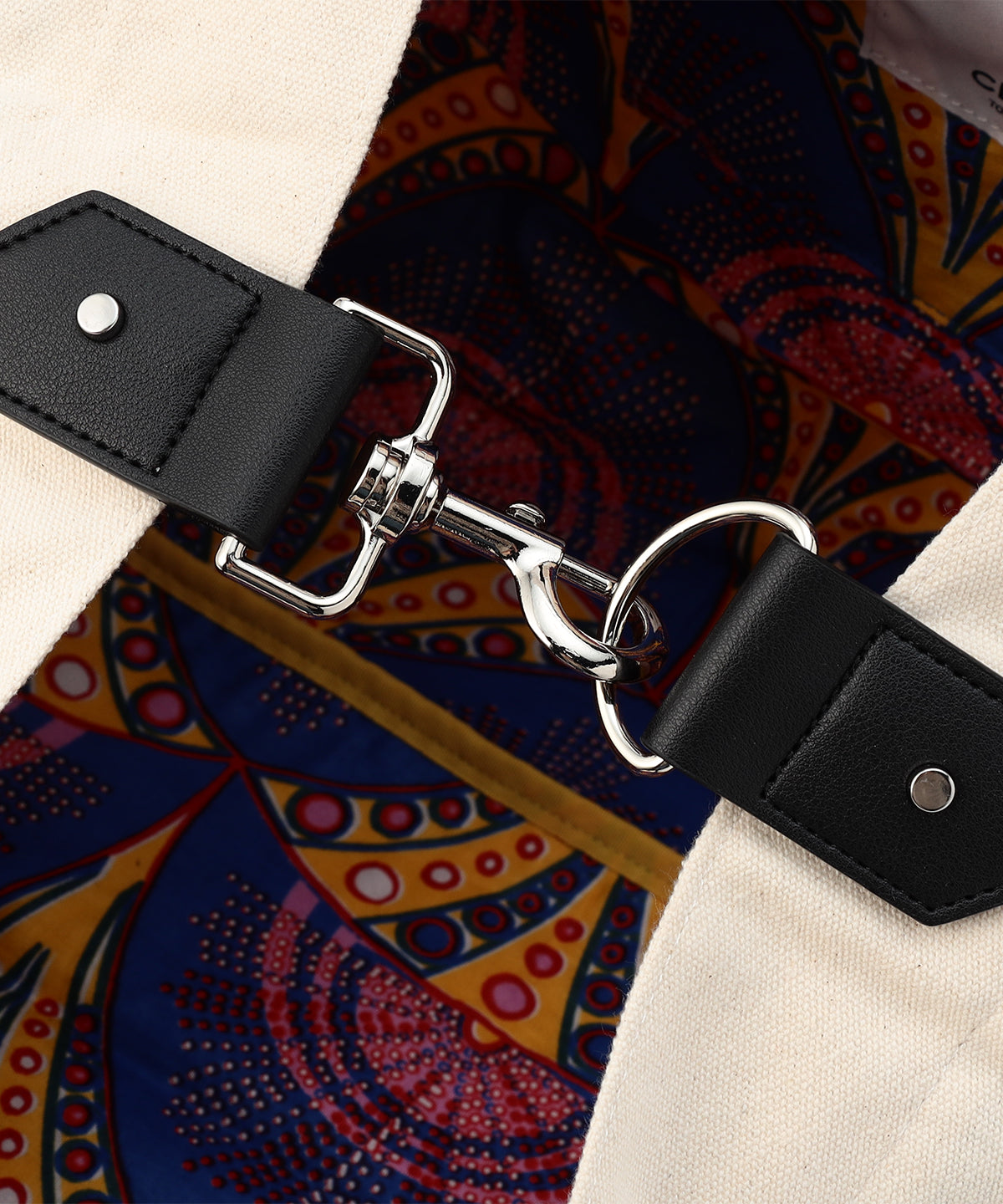 キャンバスショルダーバッグ (Lサイズ) IVORY