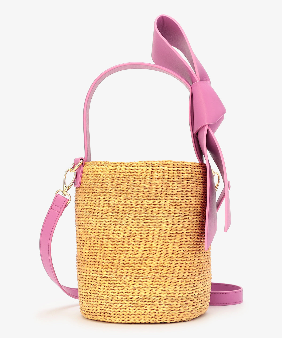 Ribbon Tube Basket PINK