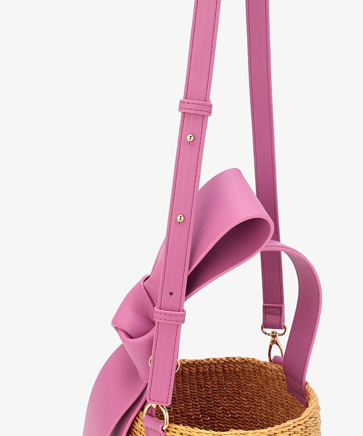 Ribbon Tube Basket PINK