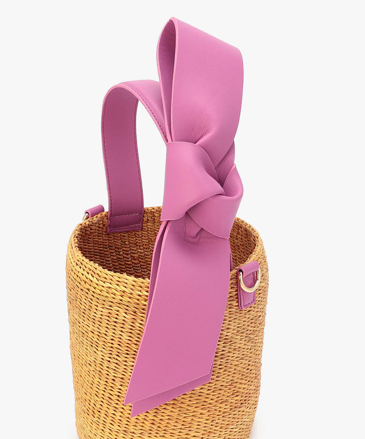 Ribbon Tube Basket PINK