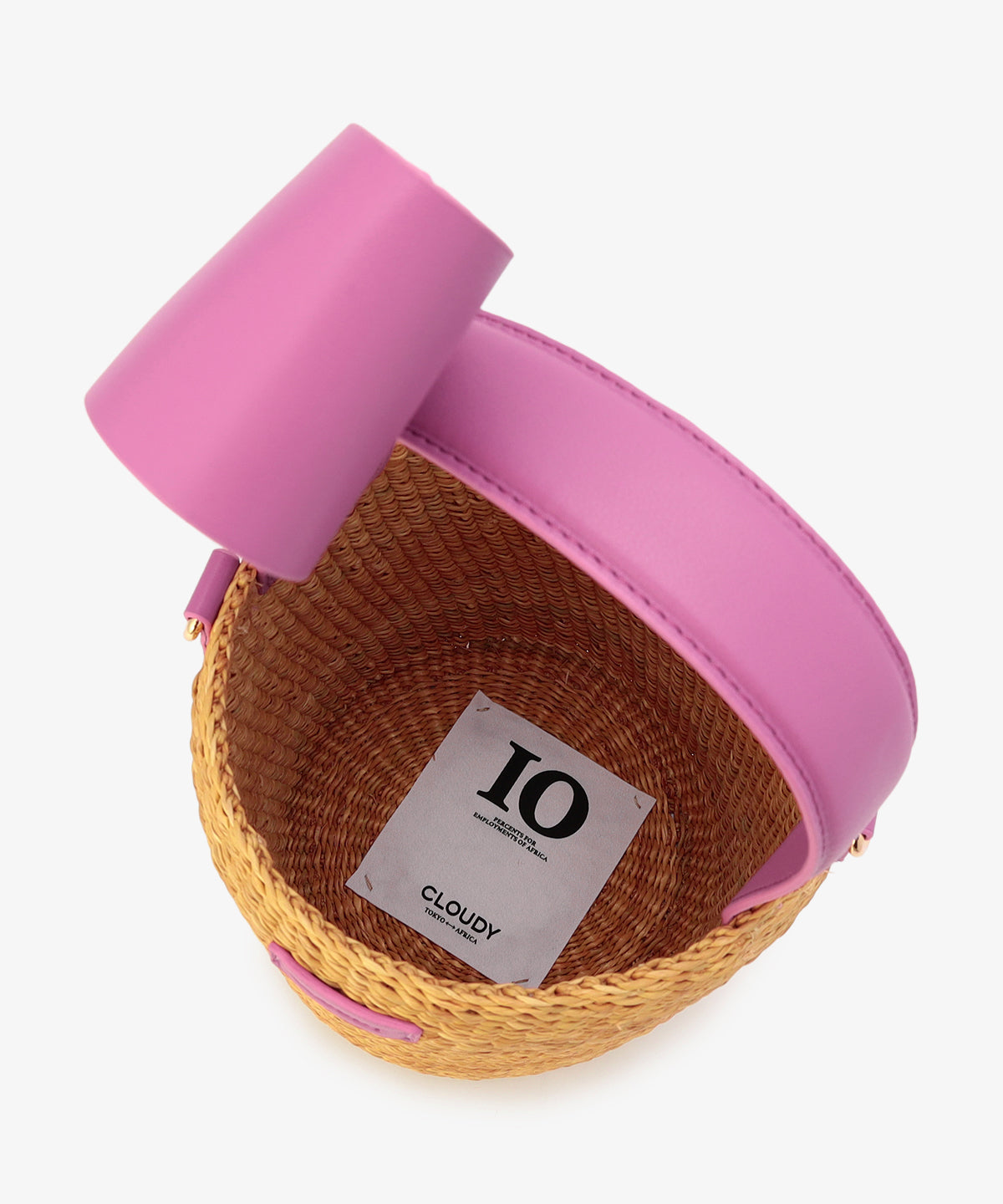Ribbon Tube Basket PINK