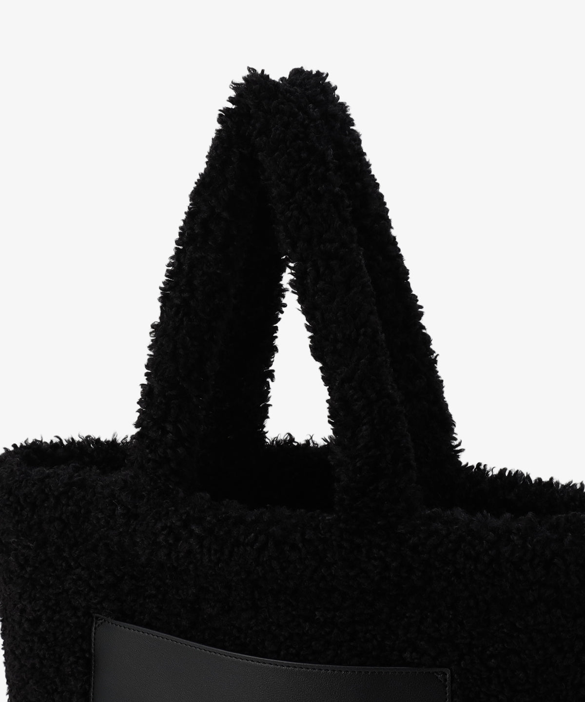 ボアトートバッグ BLACK