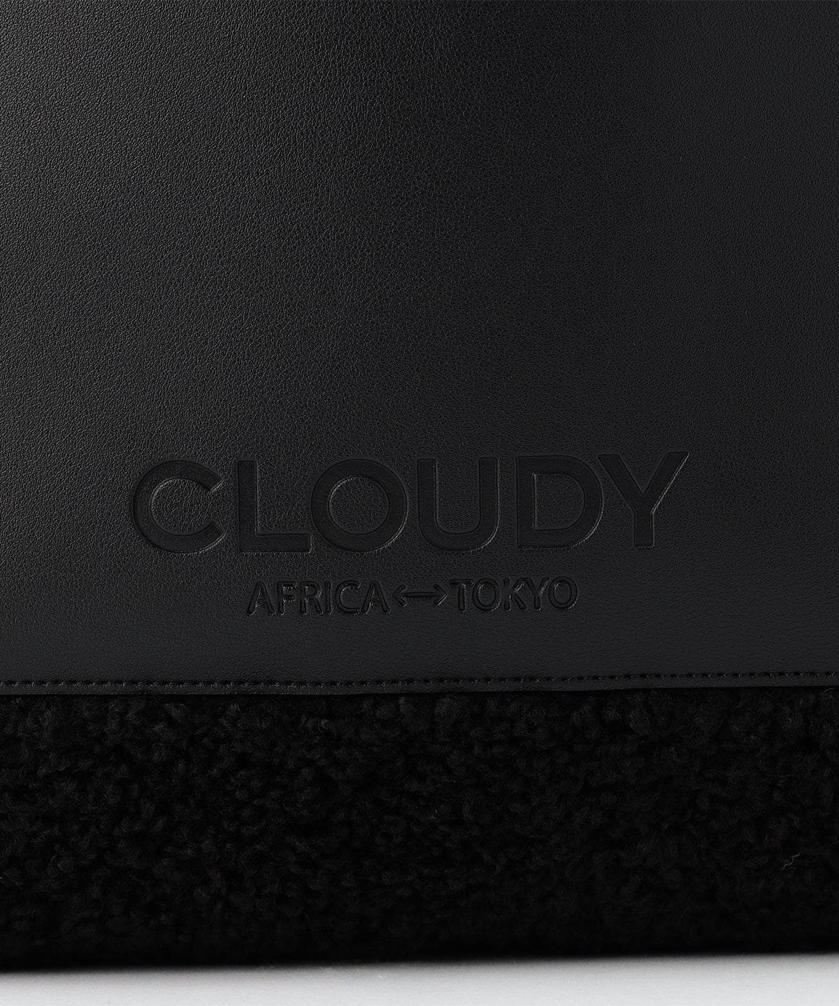 ボアトートバッグ BLACK