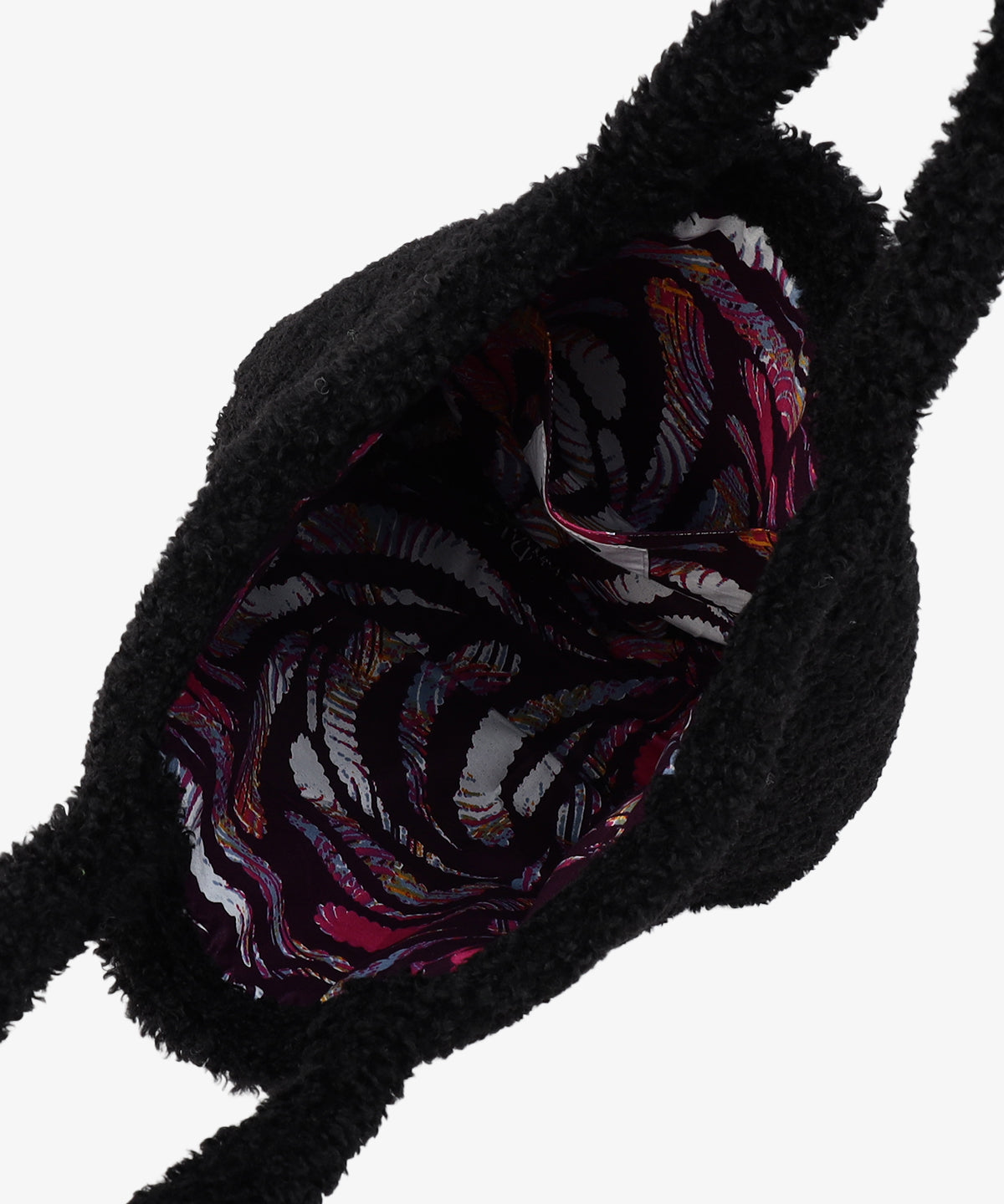 ボアトートバッグ BLACK