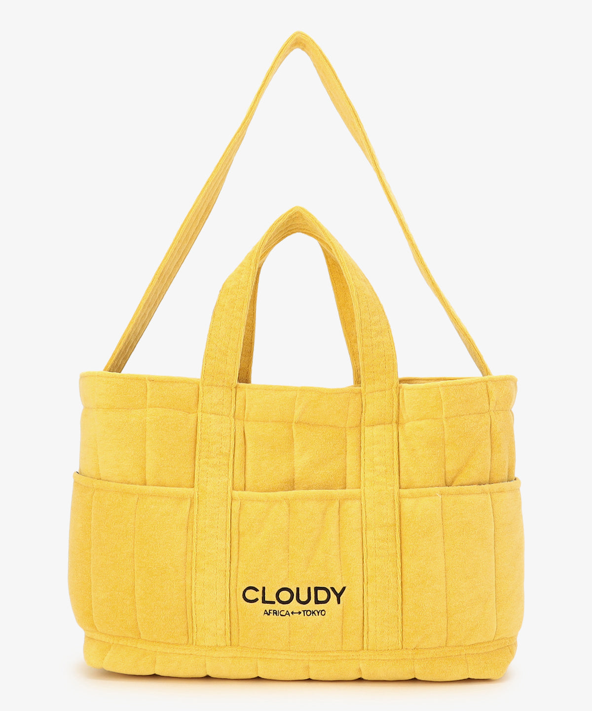 リバーシブルパイルバッグ YELLOW