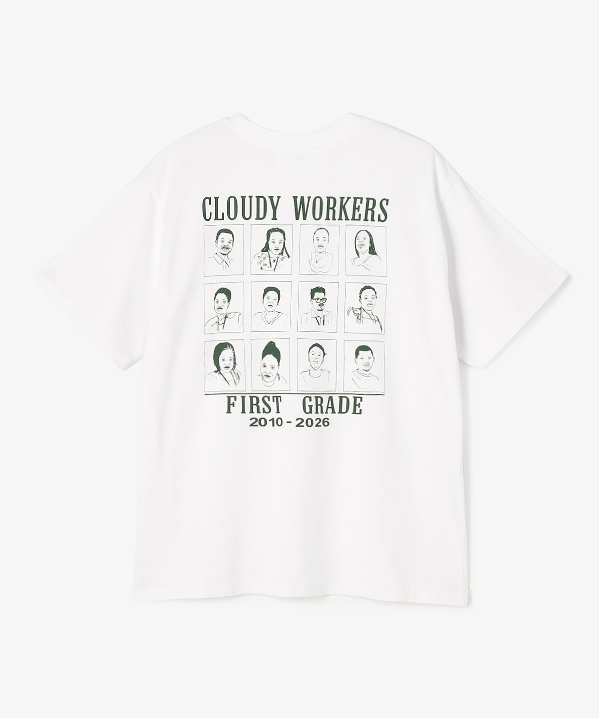 Lunch T-shirts CLOUDY WORKERS  WHITE
