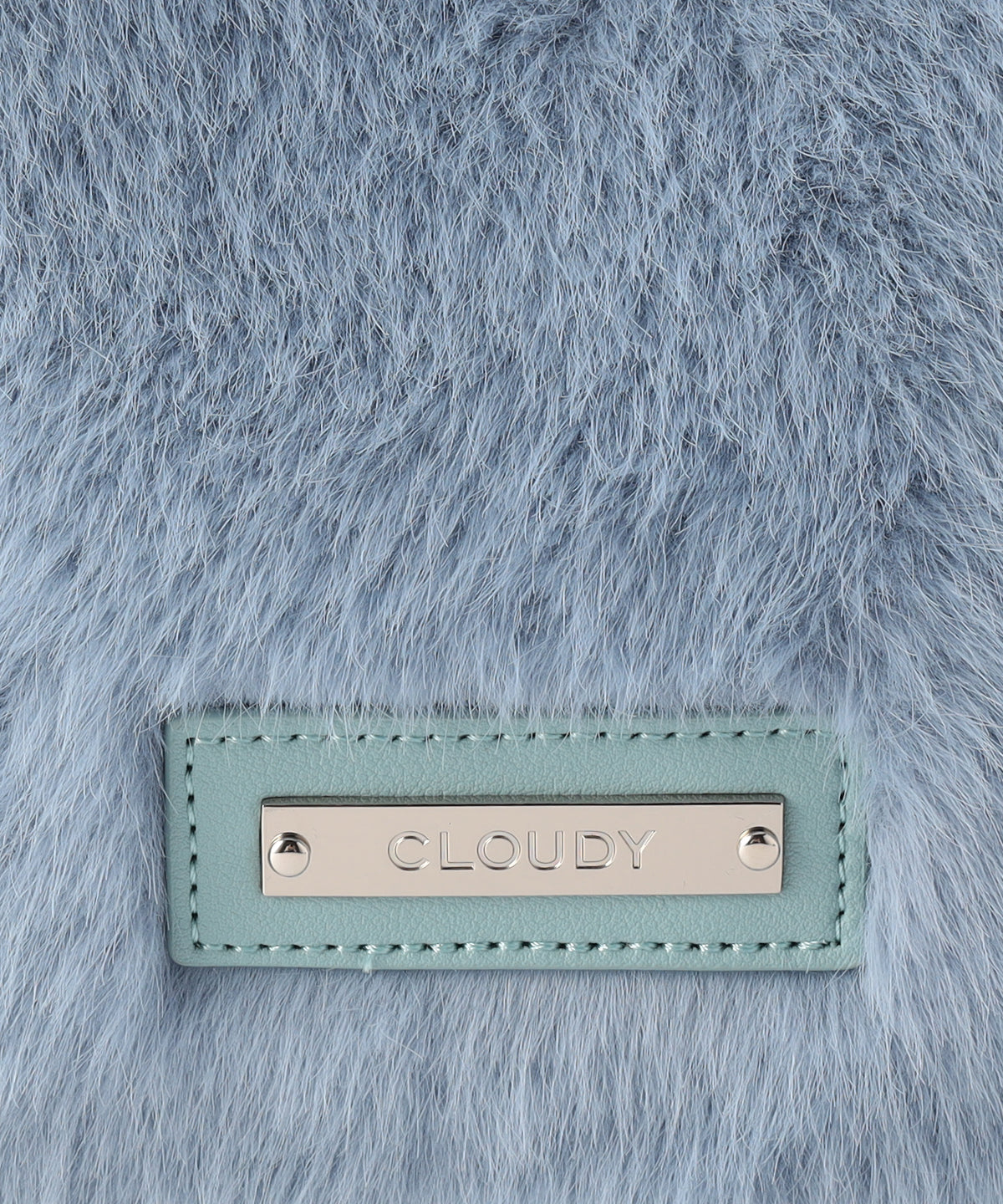 ラウンドハンドルファーバッグ　SAX