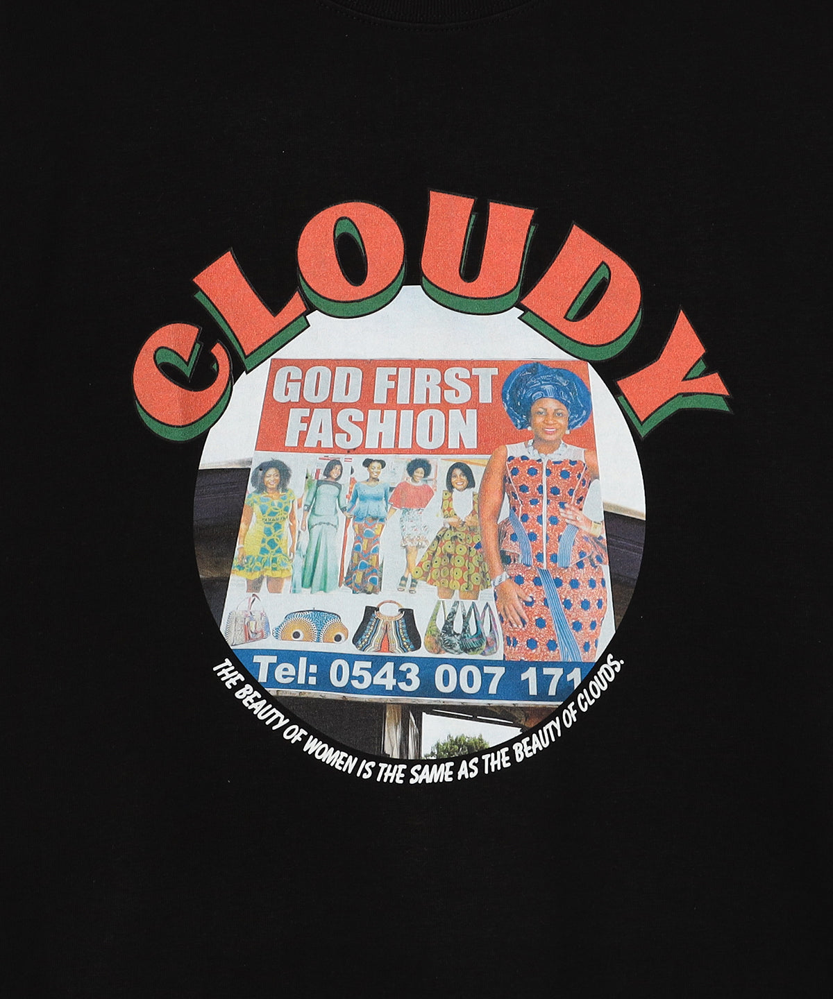 Lunch T-shirt SIGNBOARD BLACK
