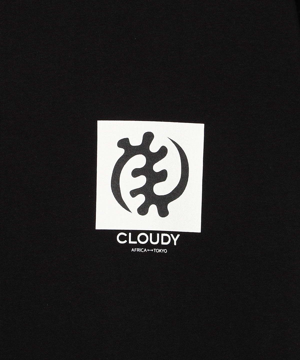 Lunch T-shirts flower and adinkra  BLACK