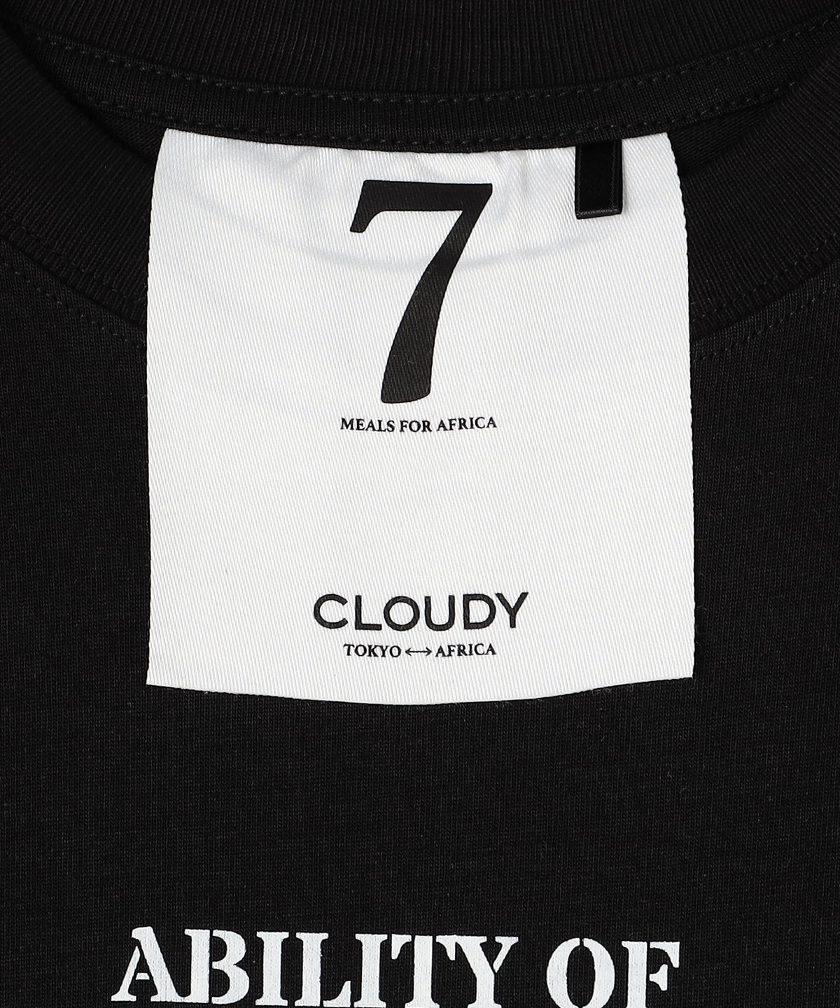 Long Sleeve T-Shirts Ability of CLOUDY BLACK