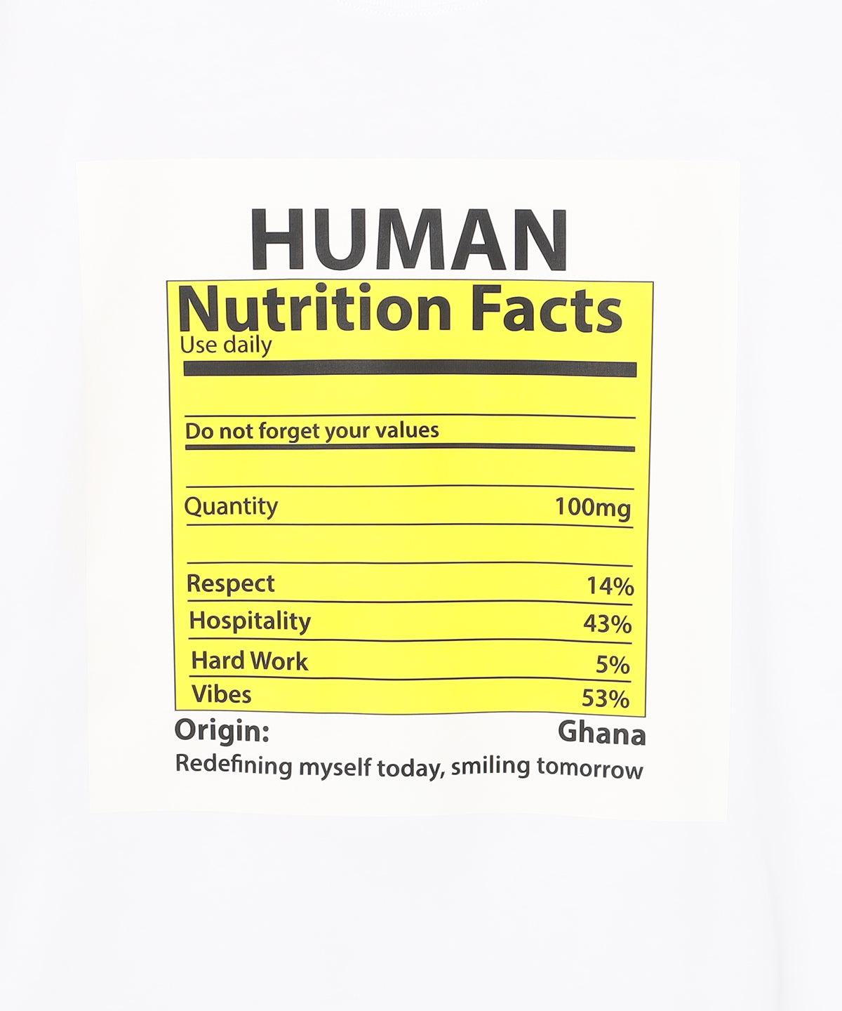 Lunch T-shirts Human WHITE
