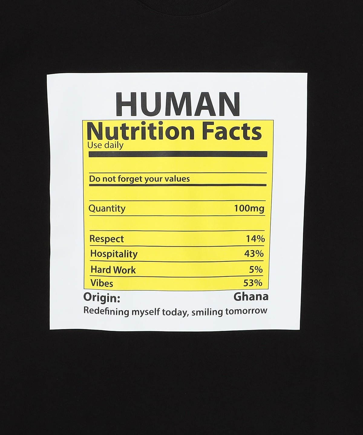 Lunch T-shirts Human BLACK