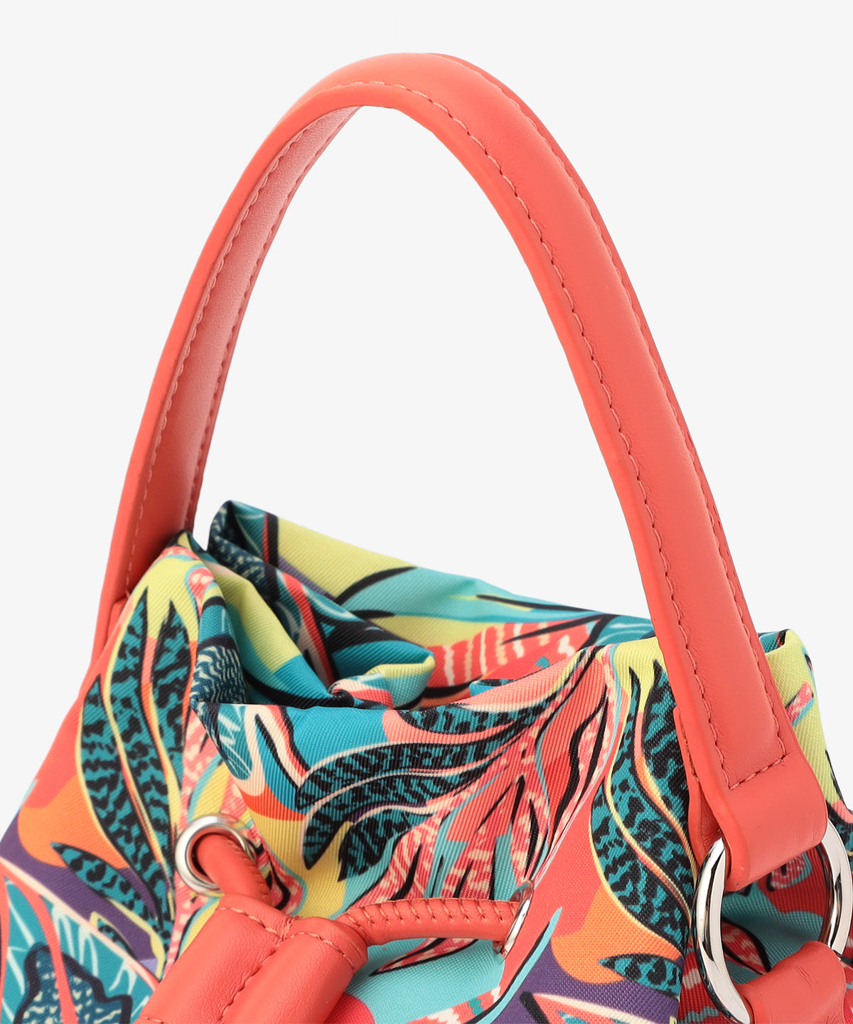 Bucket Bag 「COLORFUL FLOWERS」 ORANGE