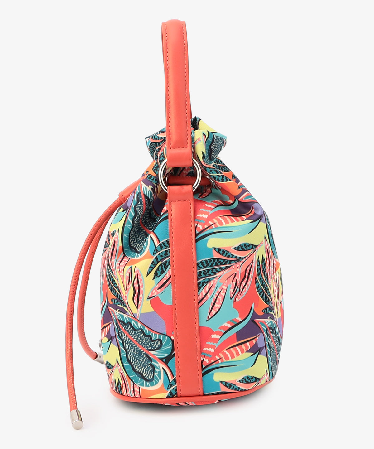 Bucket Bag 「COLORFUL FLOWERS」 ORANGE