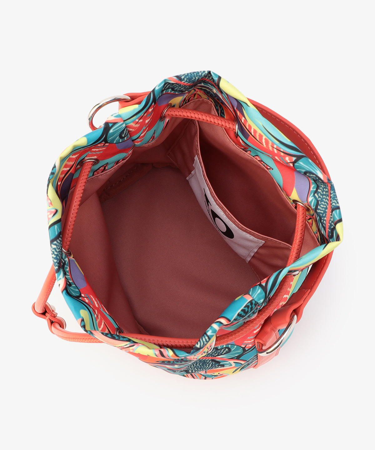 Bucket Bag 「COLORFUL FLOWERS」 ORANGE