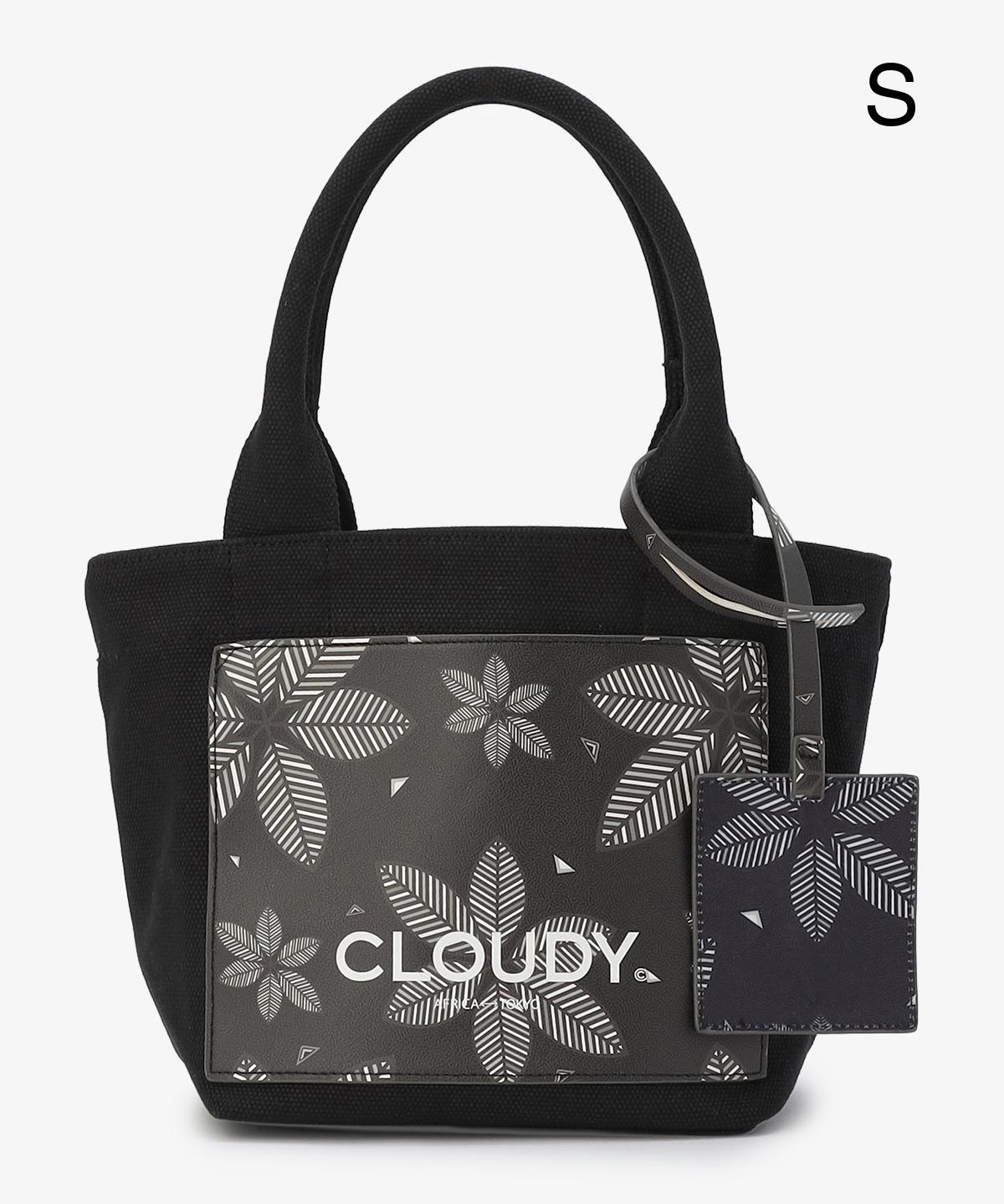 【値下げ】CLOUDY　バック キャンバストートバッグ BLACK（Sサイズ/Mサイズ）
