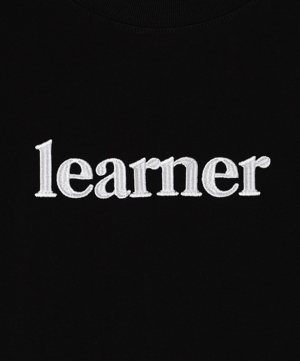 Lunch T-shirts learner刺繍 BLACK