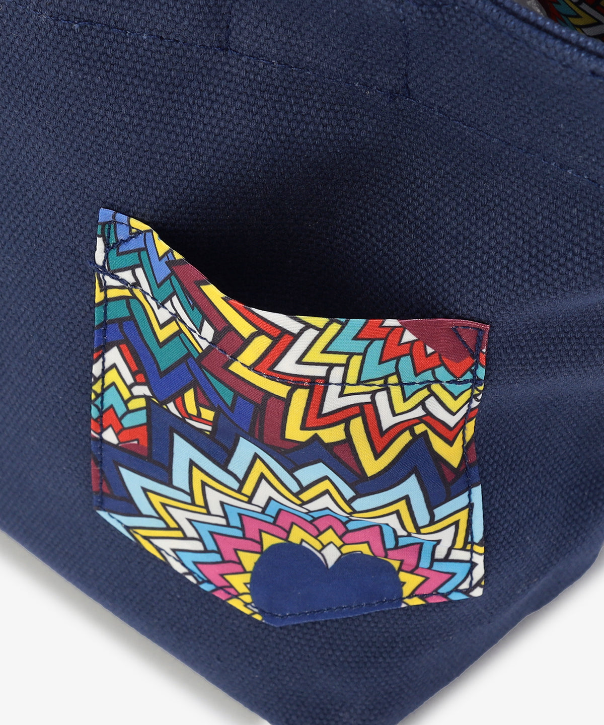 キャンバストートバッグ　NAVY（Sサイズ/Mサイズ）
