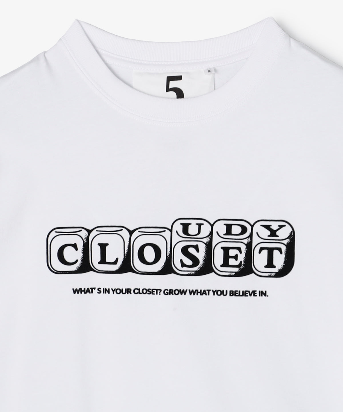 Lunch T-shirts DICEフロッキー WHITE