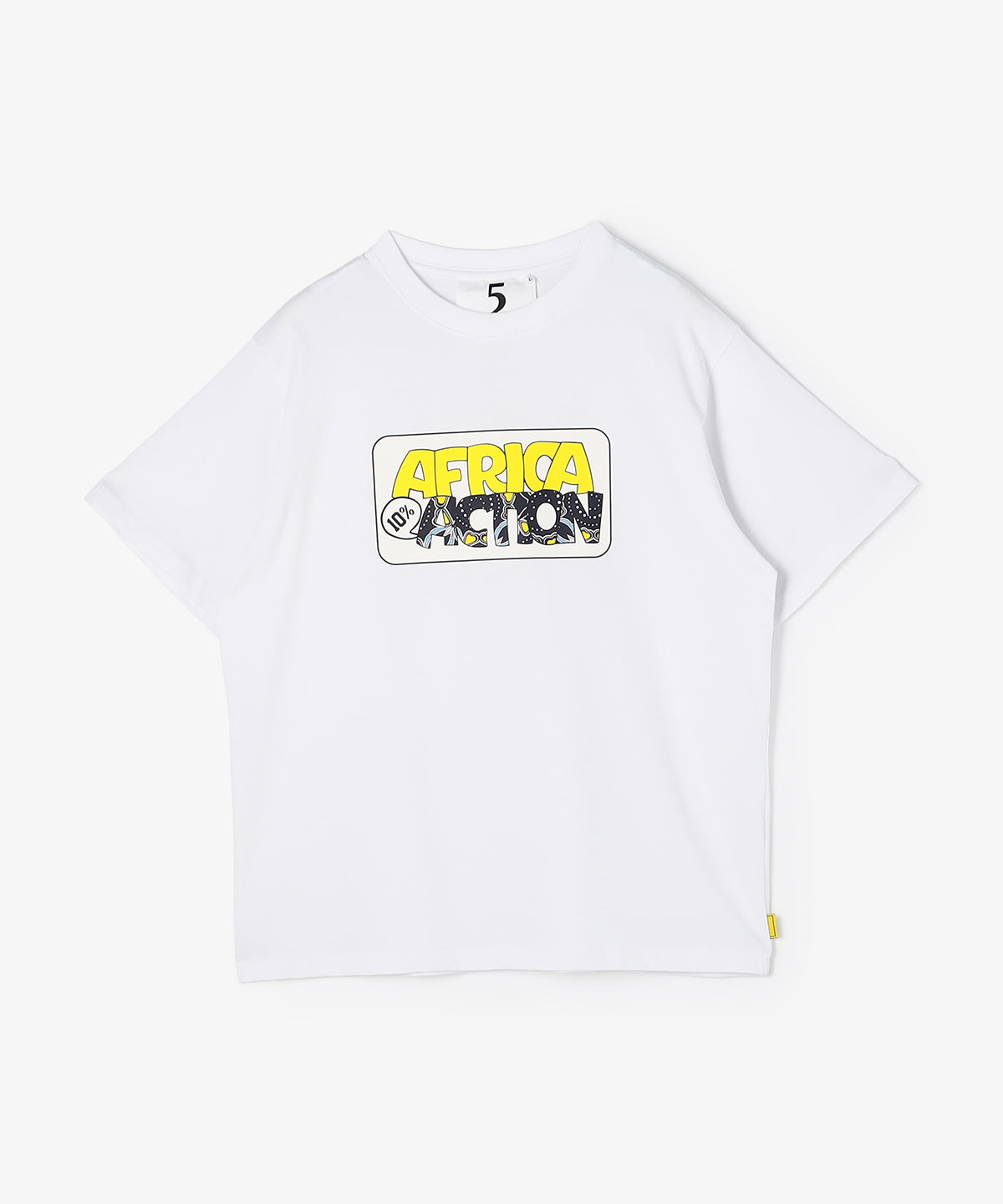 Lunch T-shirts AFRICA10%ACTION  WHITE
