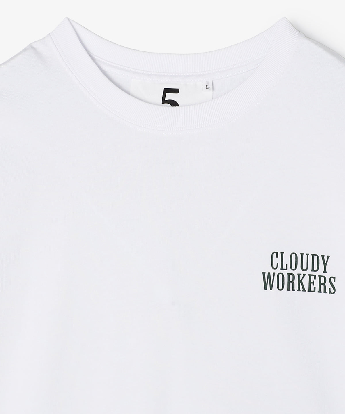 Lunch T-shirts CLOUDY WORKERS  WHITE