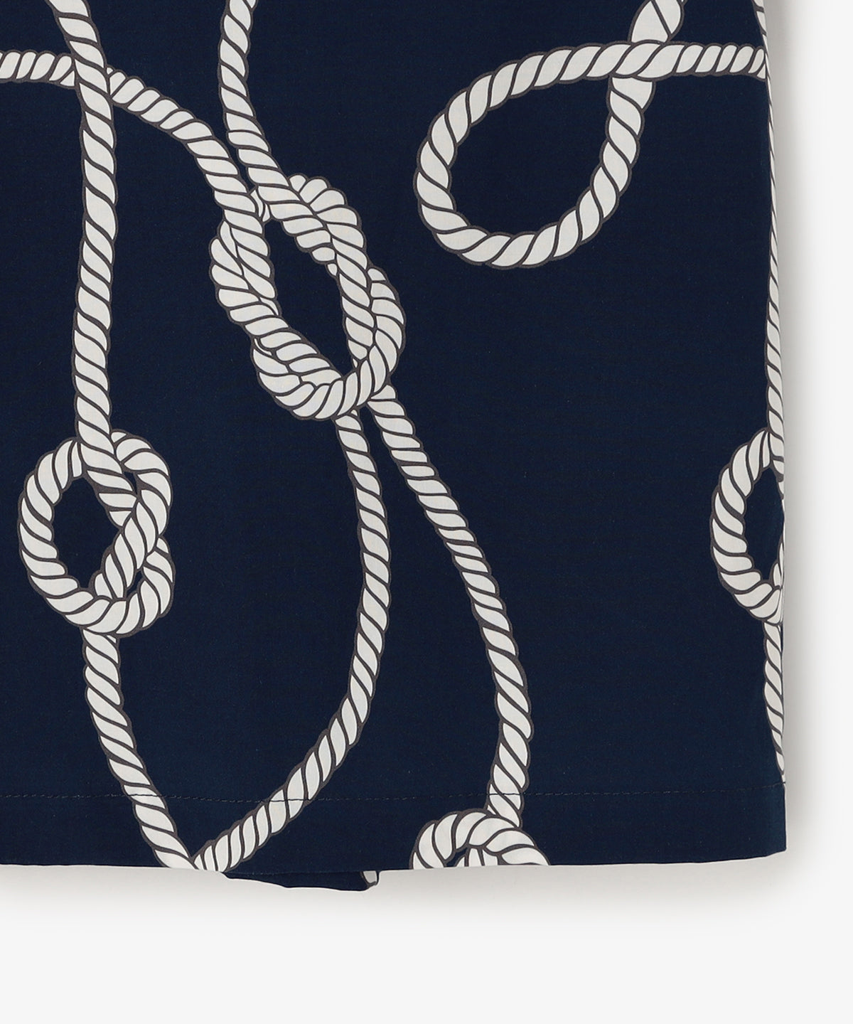 プリント半袖シャツ NAVY