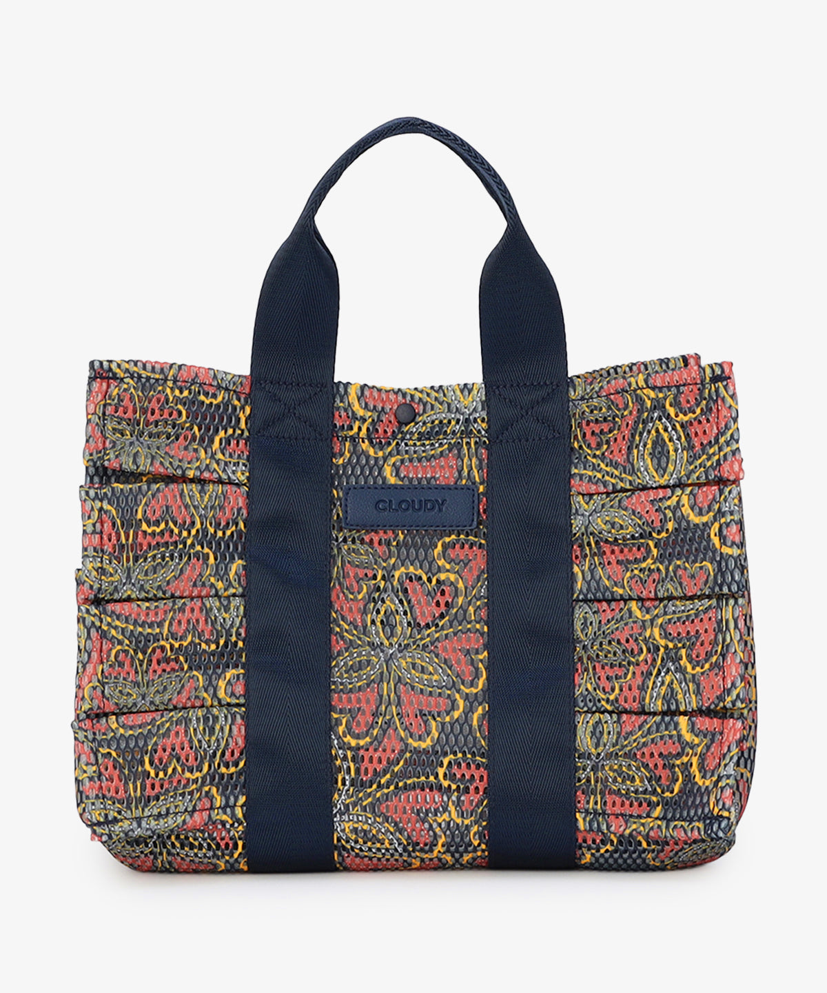 Mesh Frill Bag「心の花」 NAVY