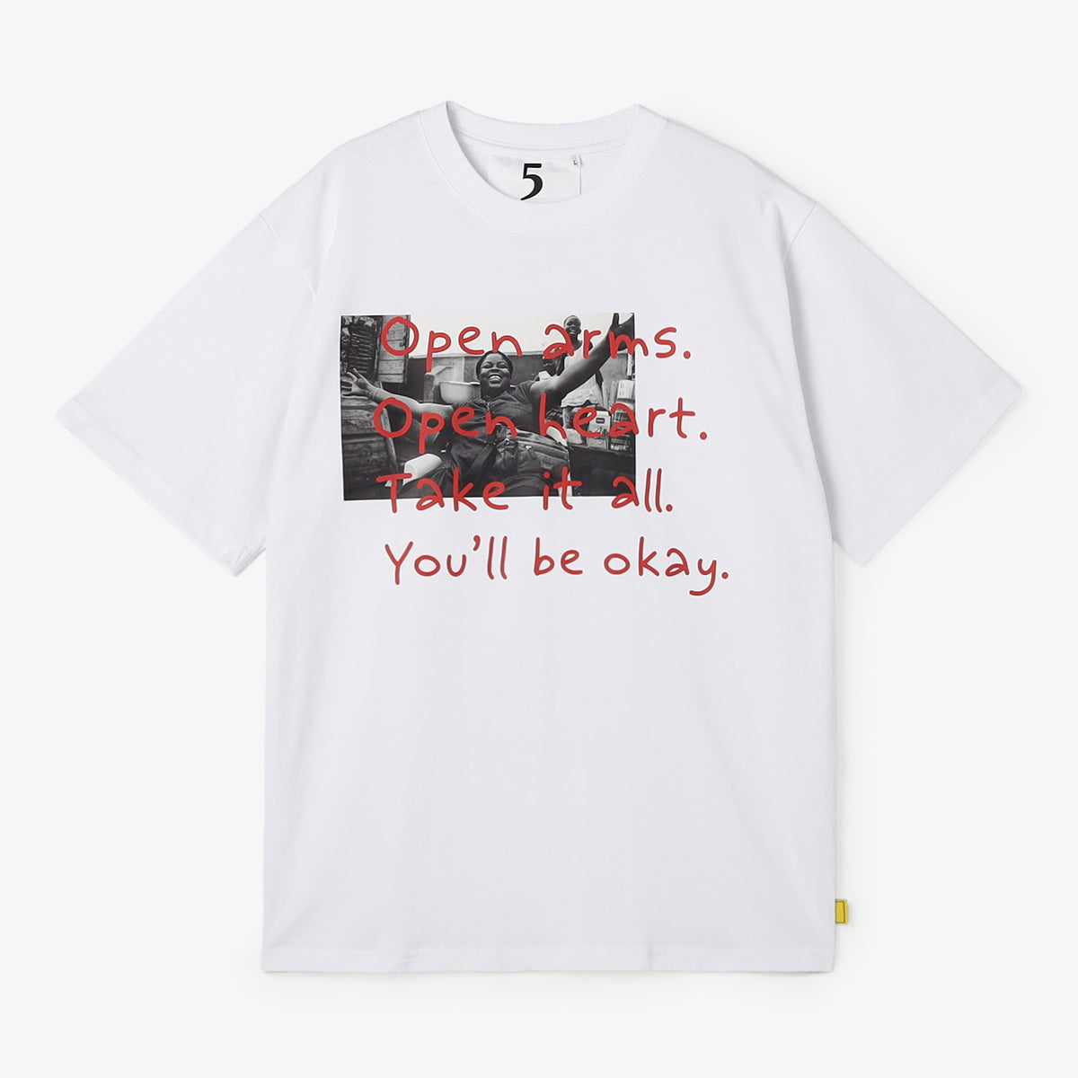Lunch T-shirts OPEN ARMS WHITE