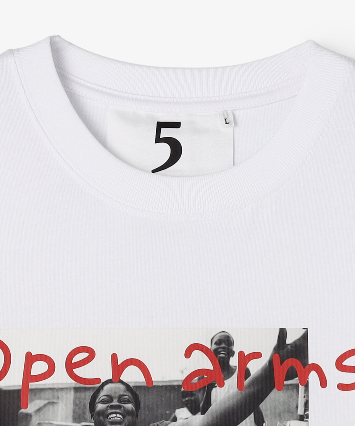 Lunch T-shirts OPEN ARMS WHITE