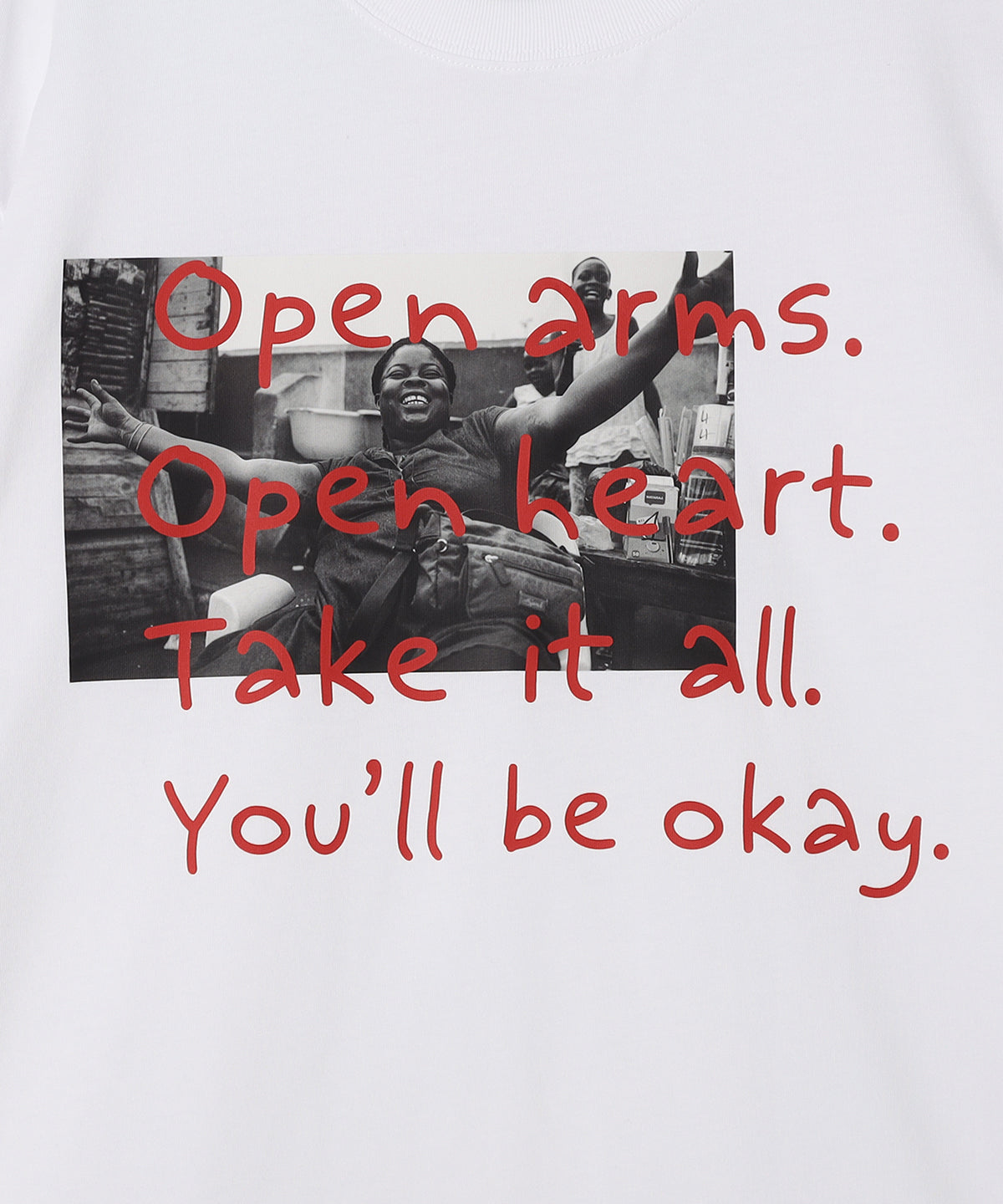 Lunch T-shirts OPEN ARMS WHITE