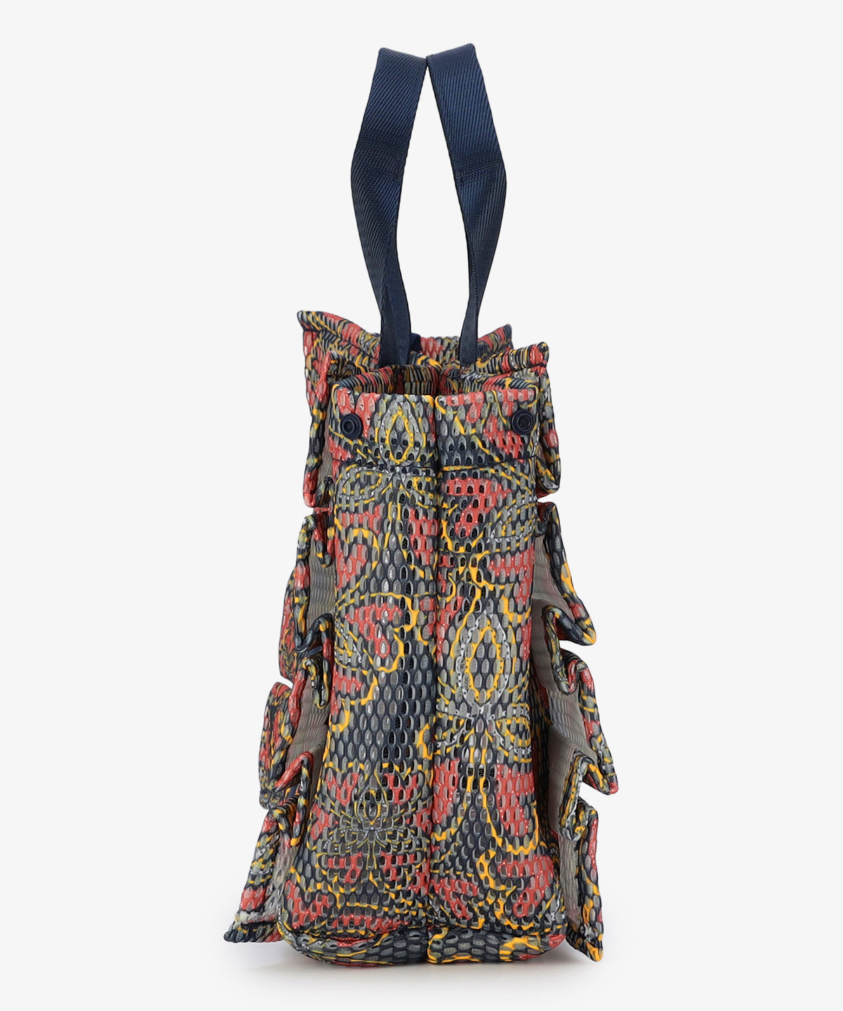 Mesh Frill Bag「心の花」 NAVY