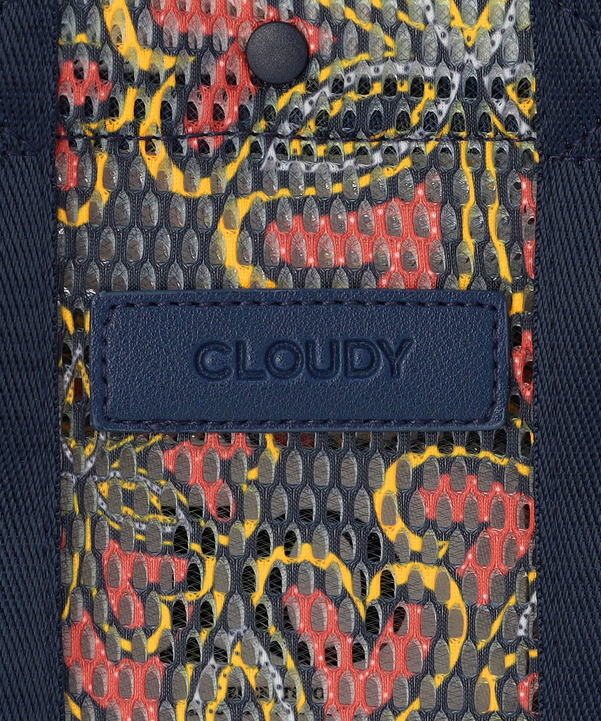 Mesh Frill Bag「心の花」 NAVY