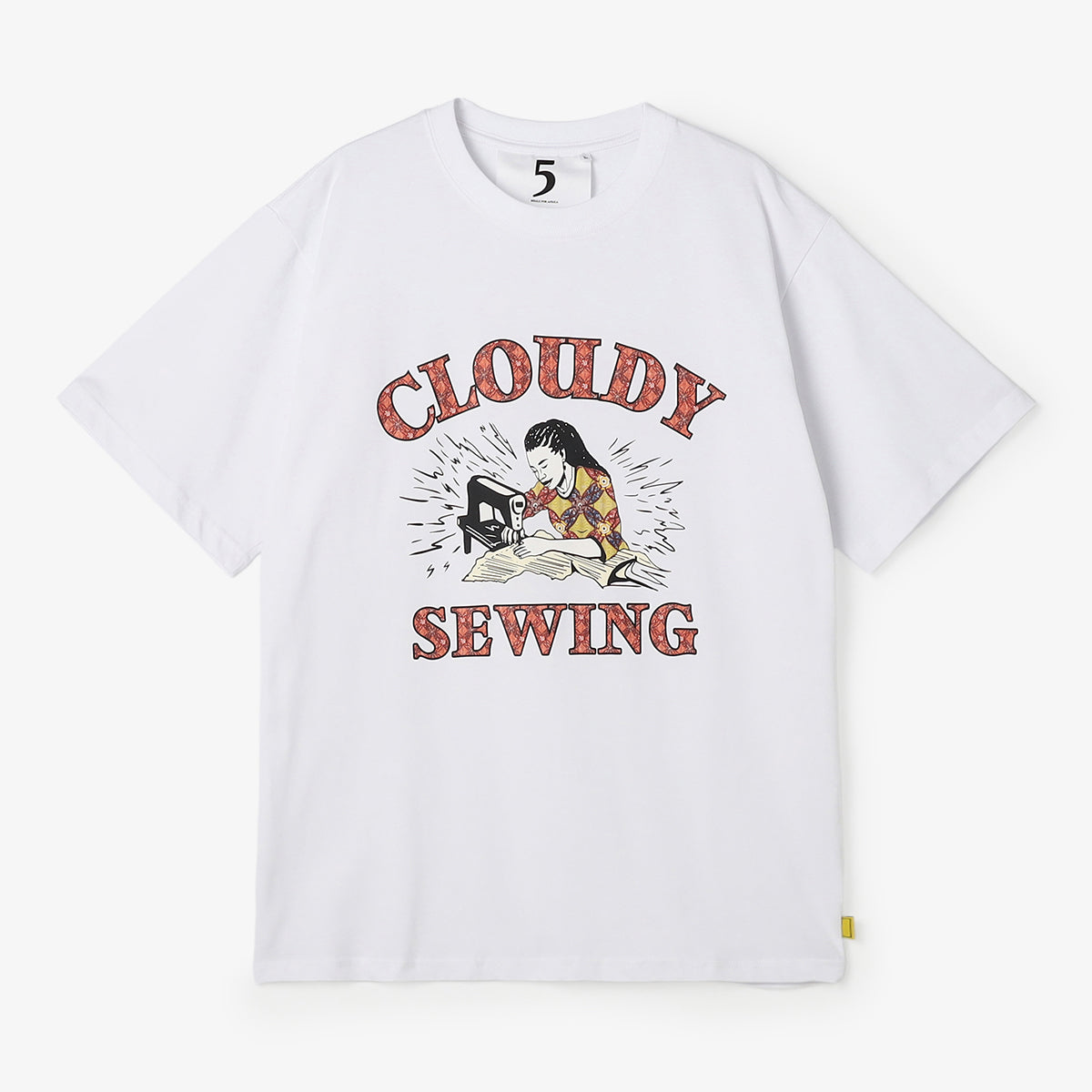 CloudyTシャツ Lunch T-shirts CLOUDY SEWING WHITE