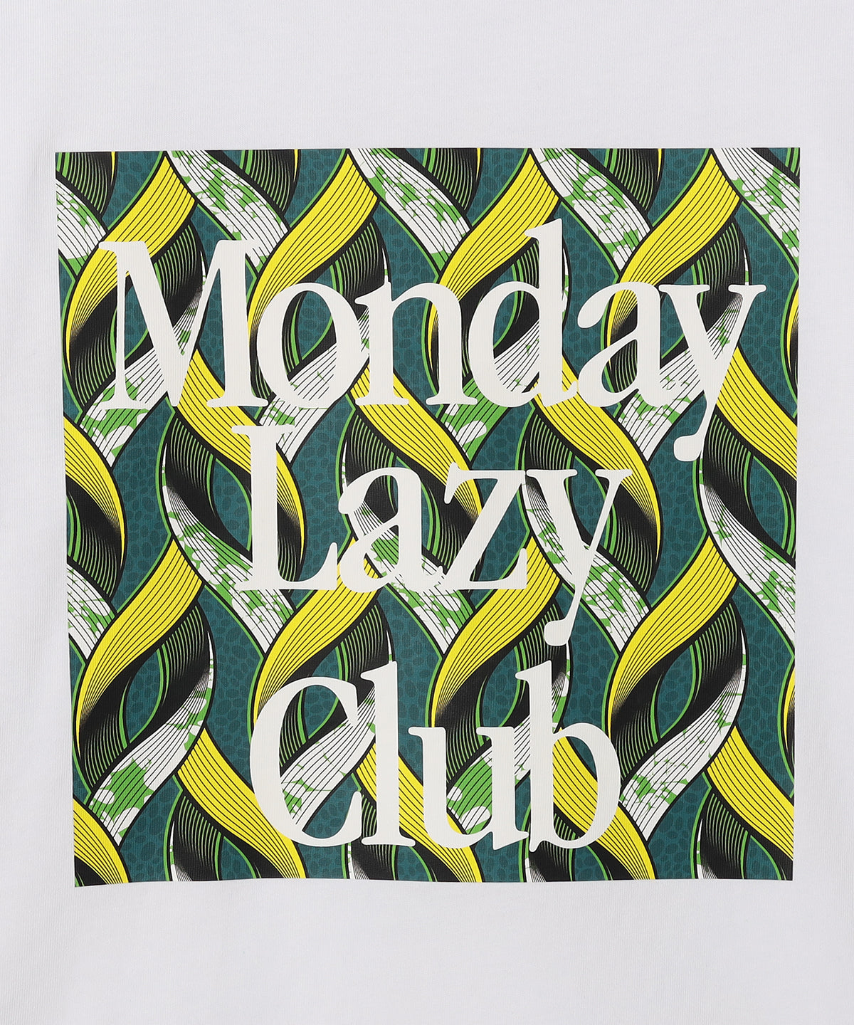 Lunch T-shirts Monday Lazy Club WHITE