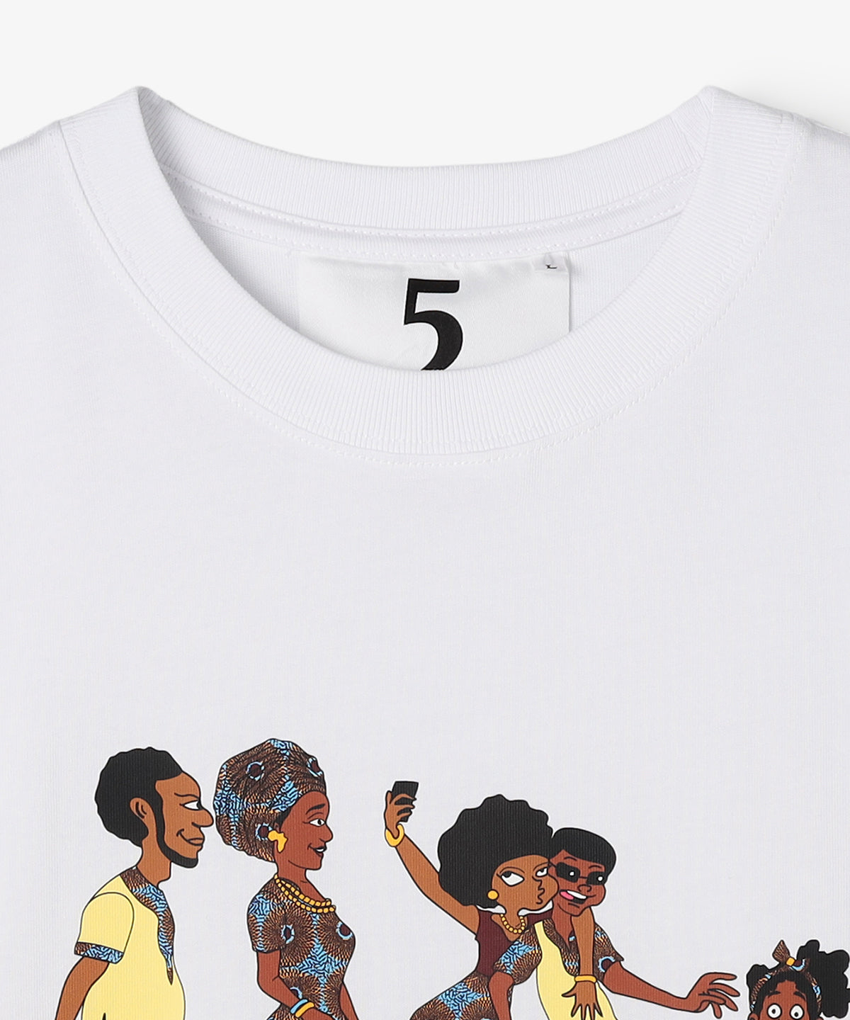 Lunch T-shirts Family is like a forest WHITE