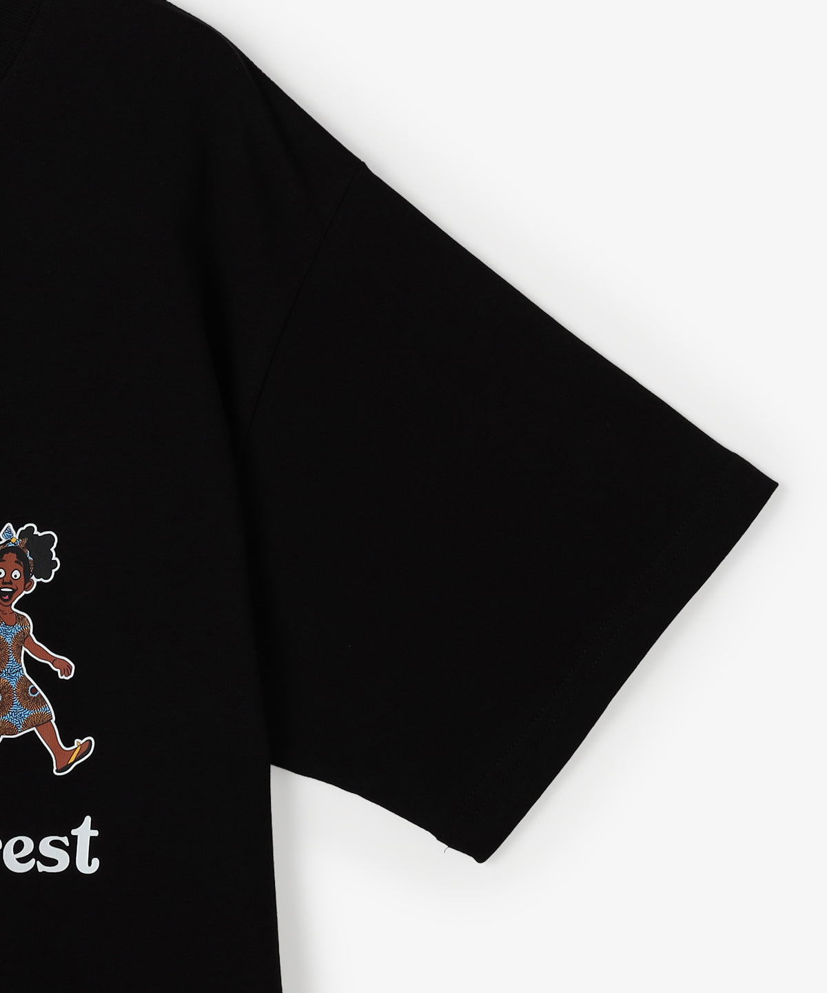 Lunch T-shirts Family is like a forest BLACK