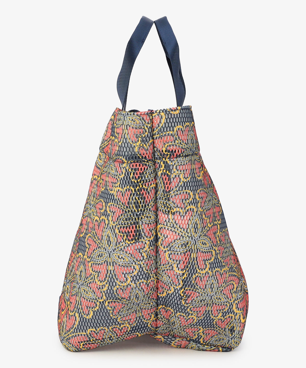 Mesh Tote Bag「心の花」 NAVY