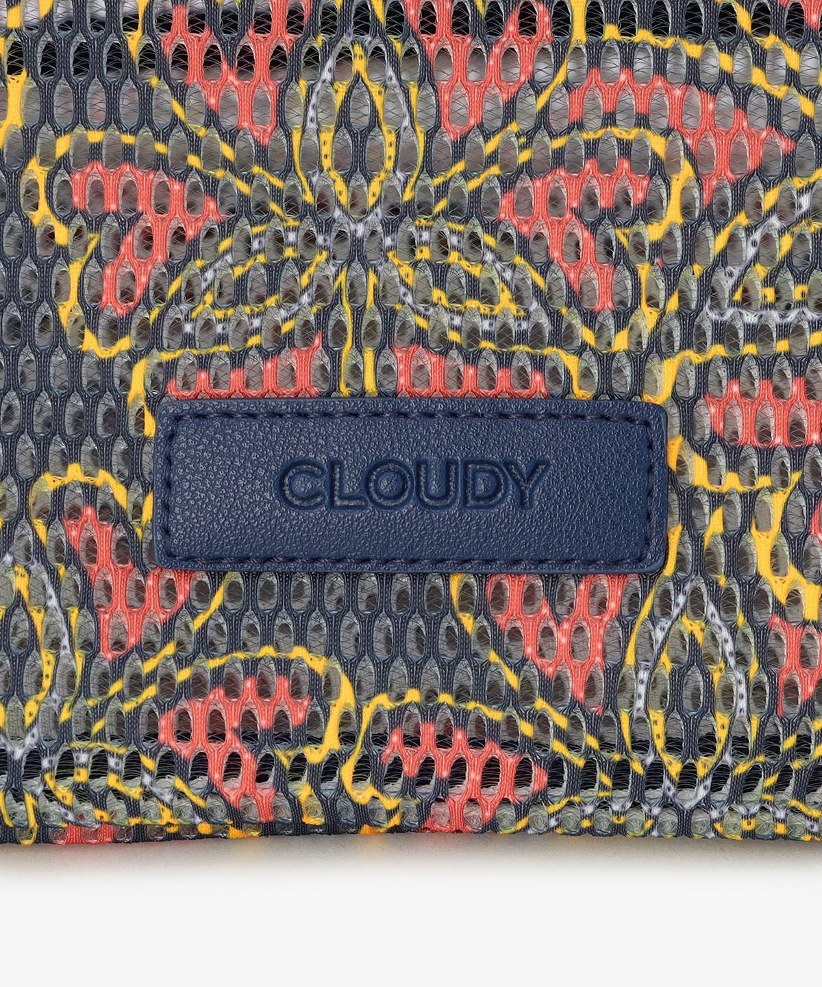 Mesh Tote Bag「心の花」 NAVY