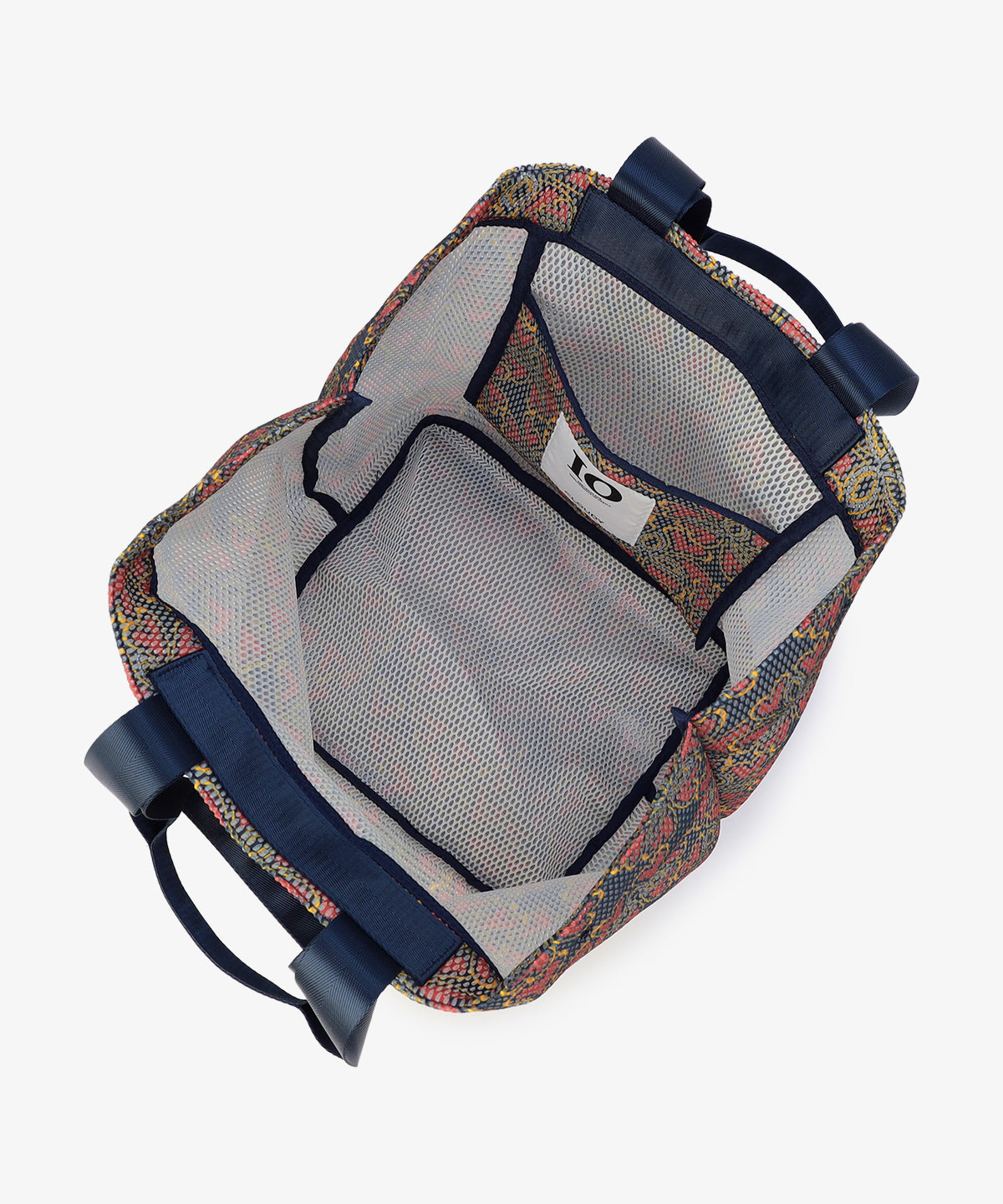 Mesh Tote Bag「心の花」 NAVY