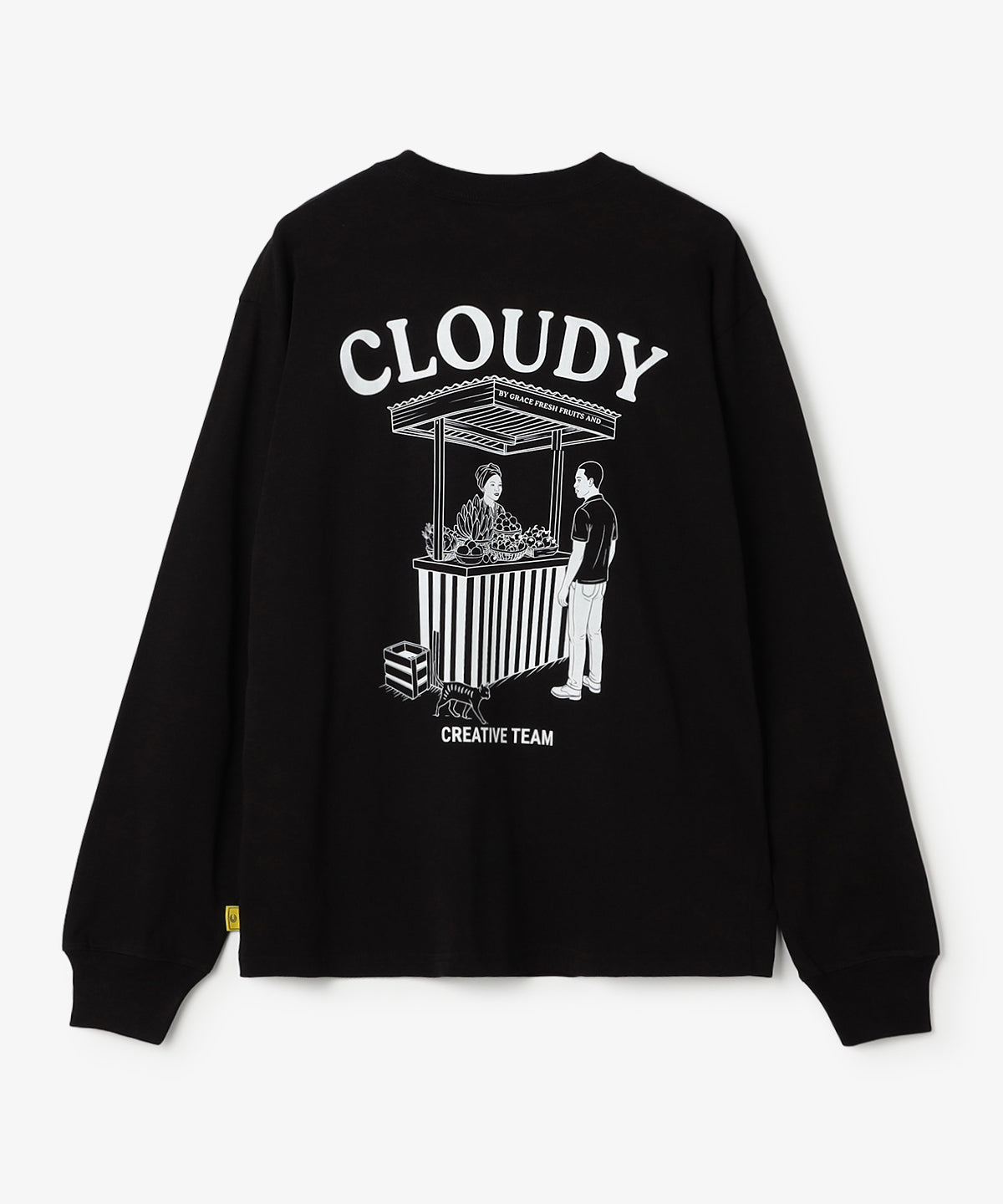 Long Sleeve T-Shirts GHANA MARKET BLACK