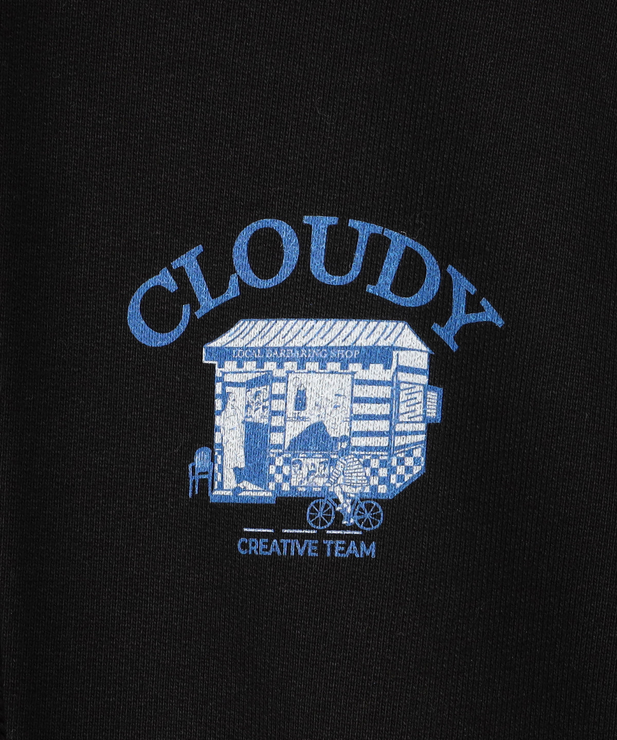 【予約：11月下旬発送予定】スウェットパーカー BARBER BLACK