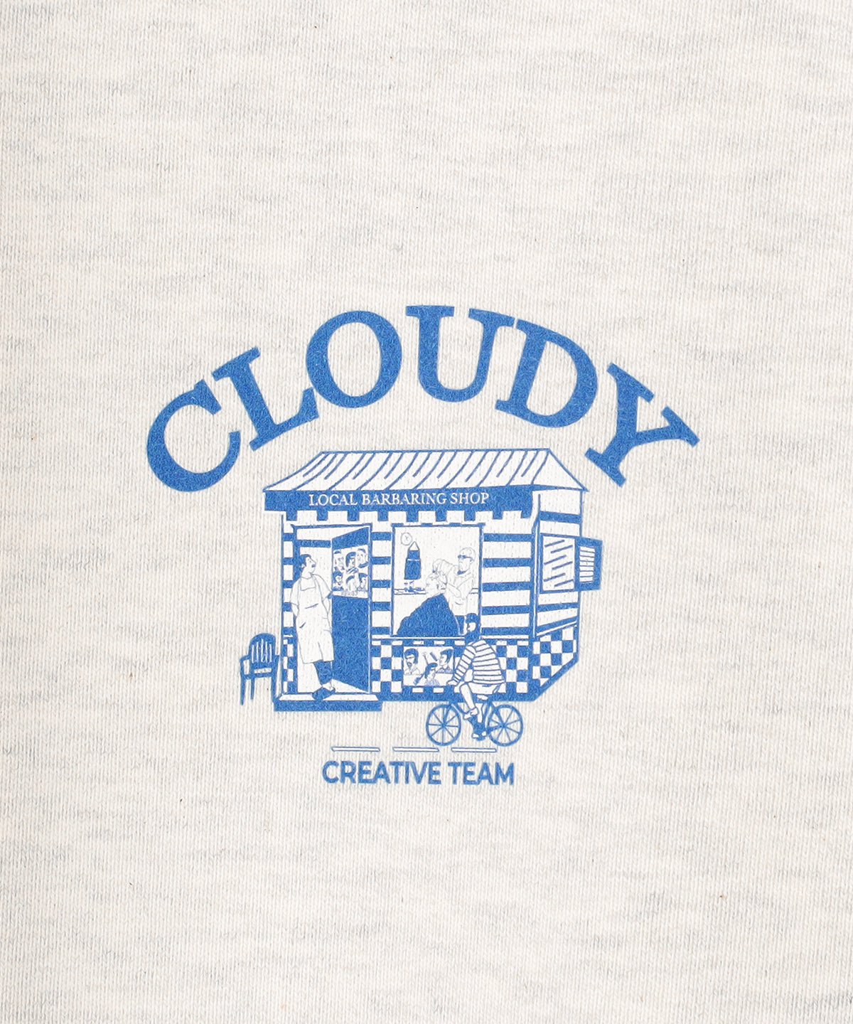 【予約：11月下旬発送予定】スウェットパーカー BARBER GRAY