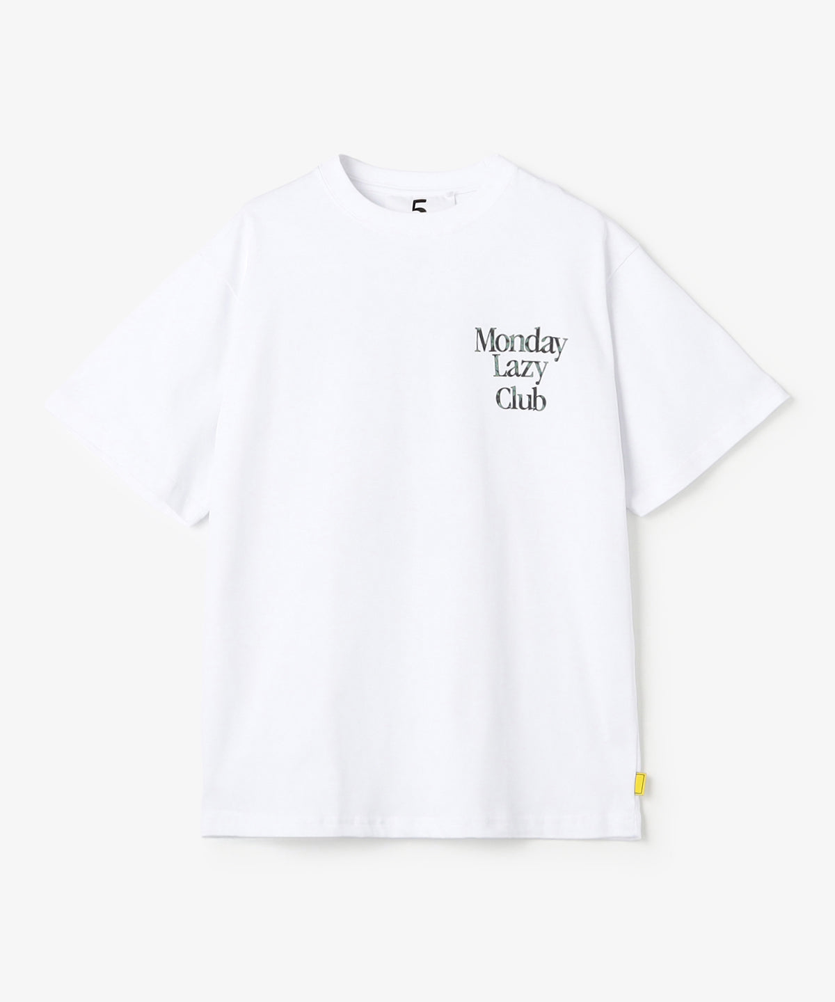 Lunch T-shirts MONDAY LAZY CLUB WHITE