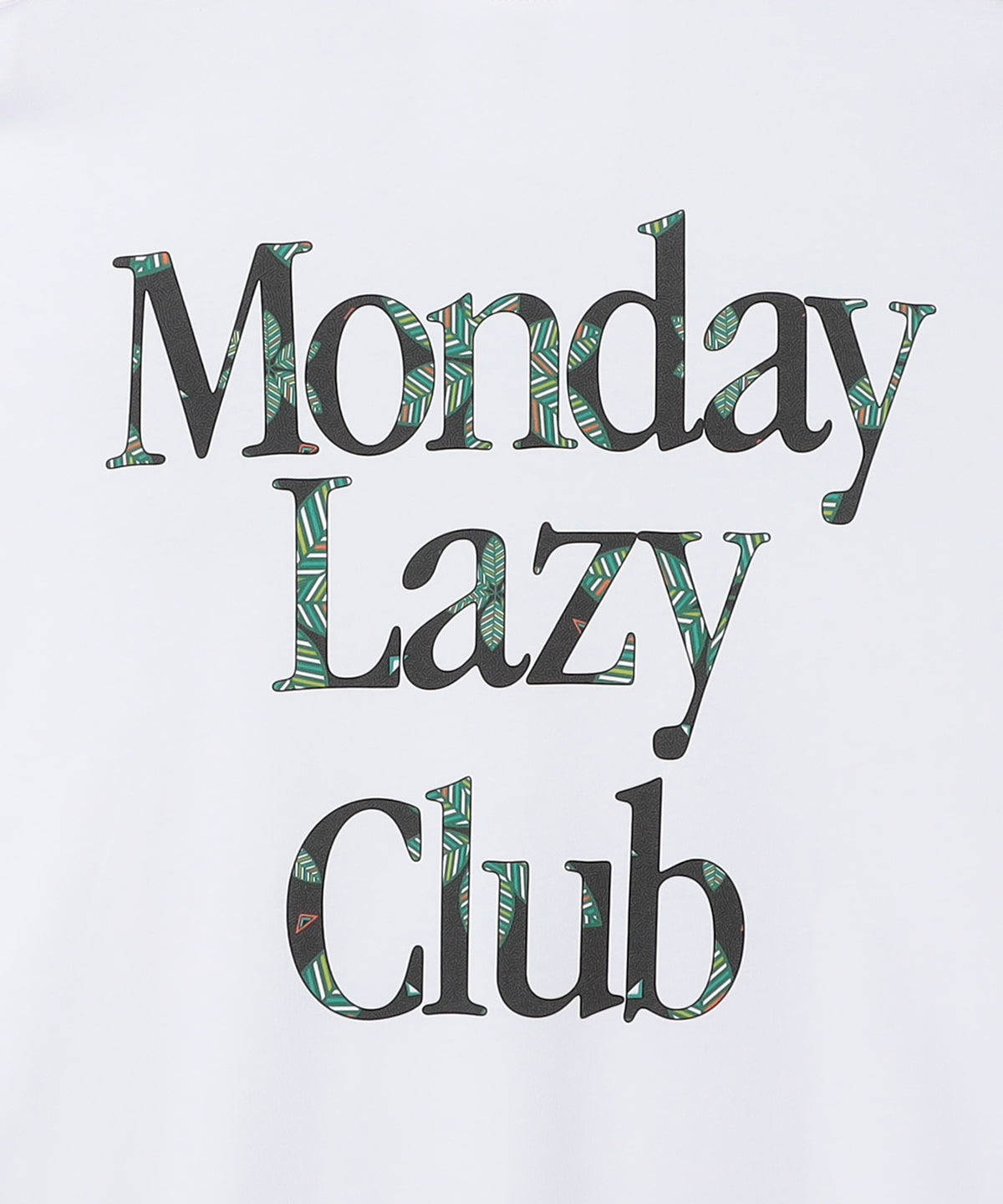 Lunch T-shirts MONDAY LAZY CLUB WHITE