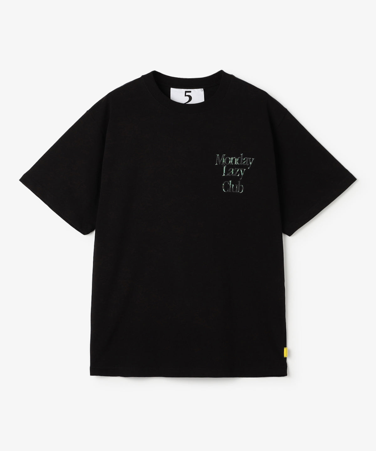Lunch T-shirts MONDAY LAZY CLUB BLACK