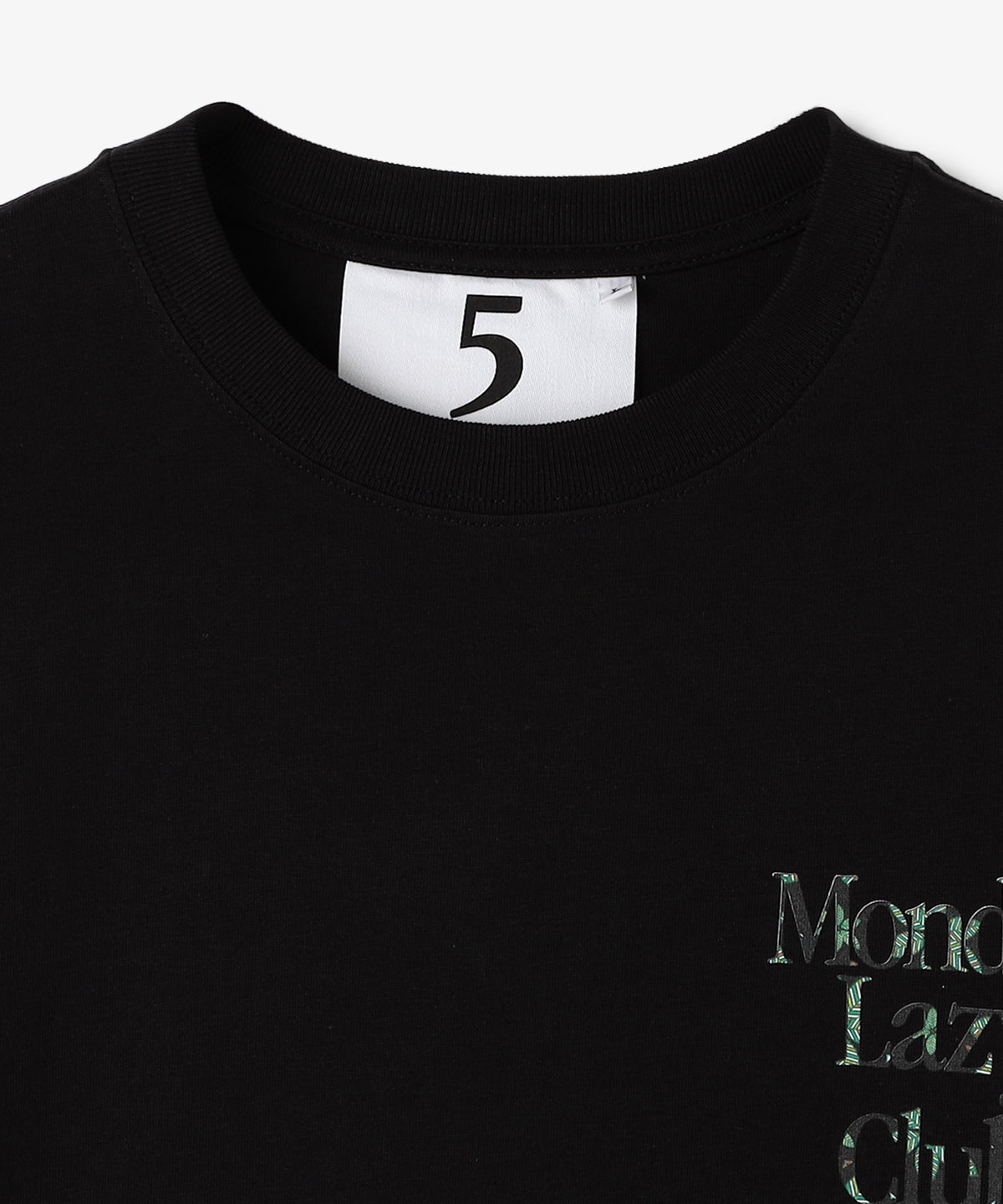 Lunch T-shirts MONDAY LAZY CLUB BLACK
