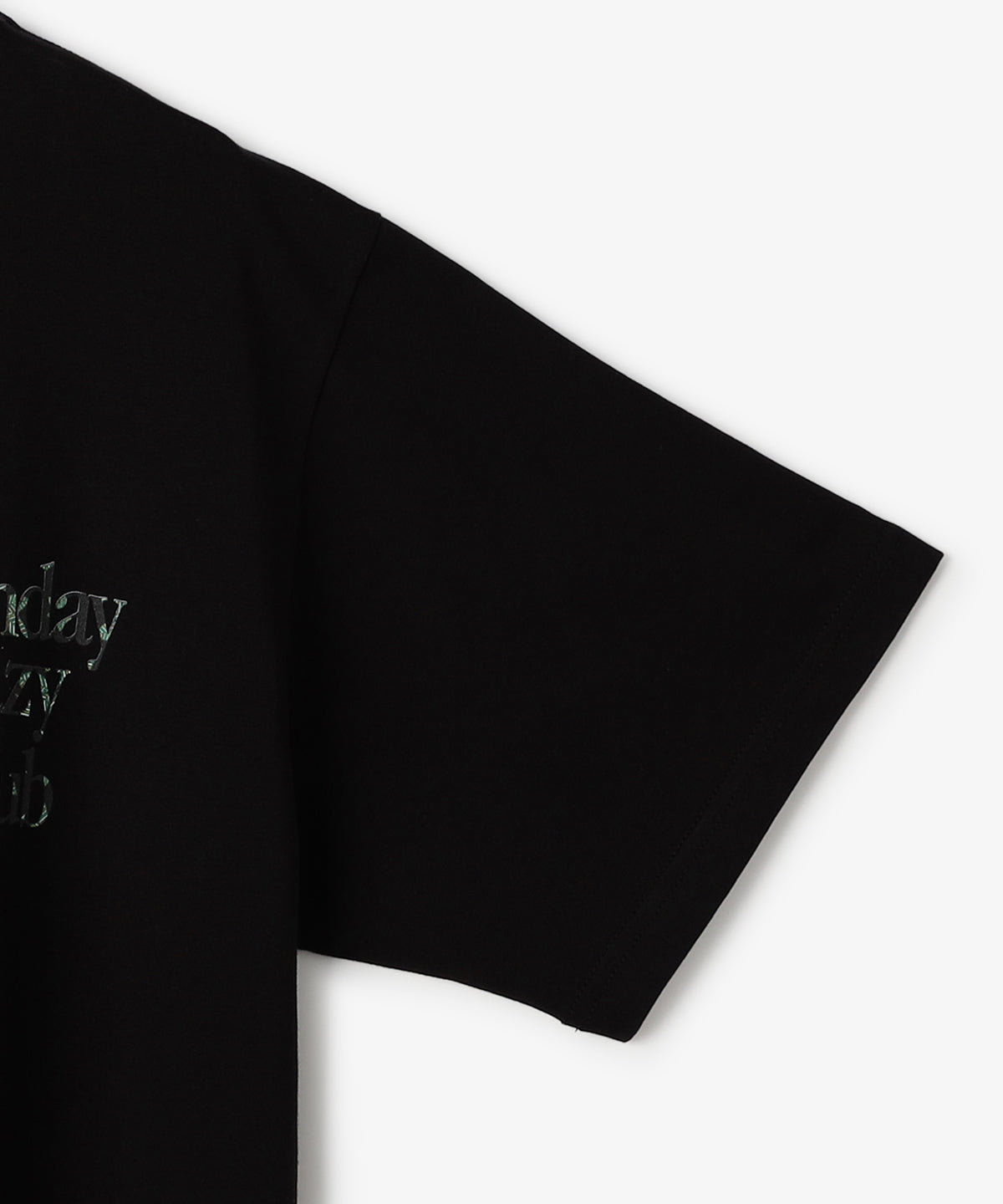 Lunch T-shirts MONDAY LAZY CLUB BLACK