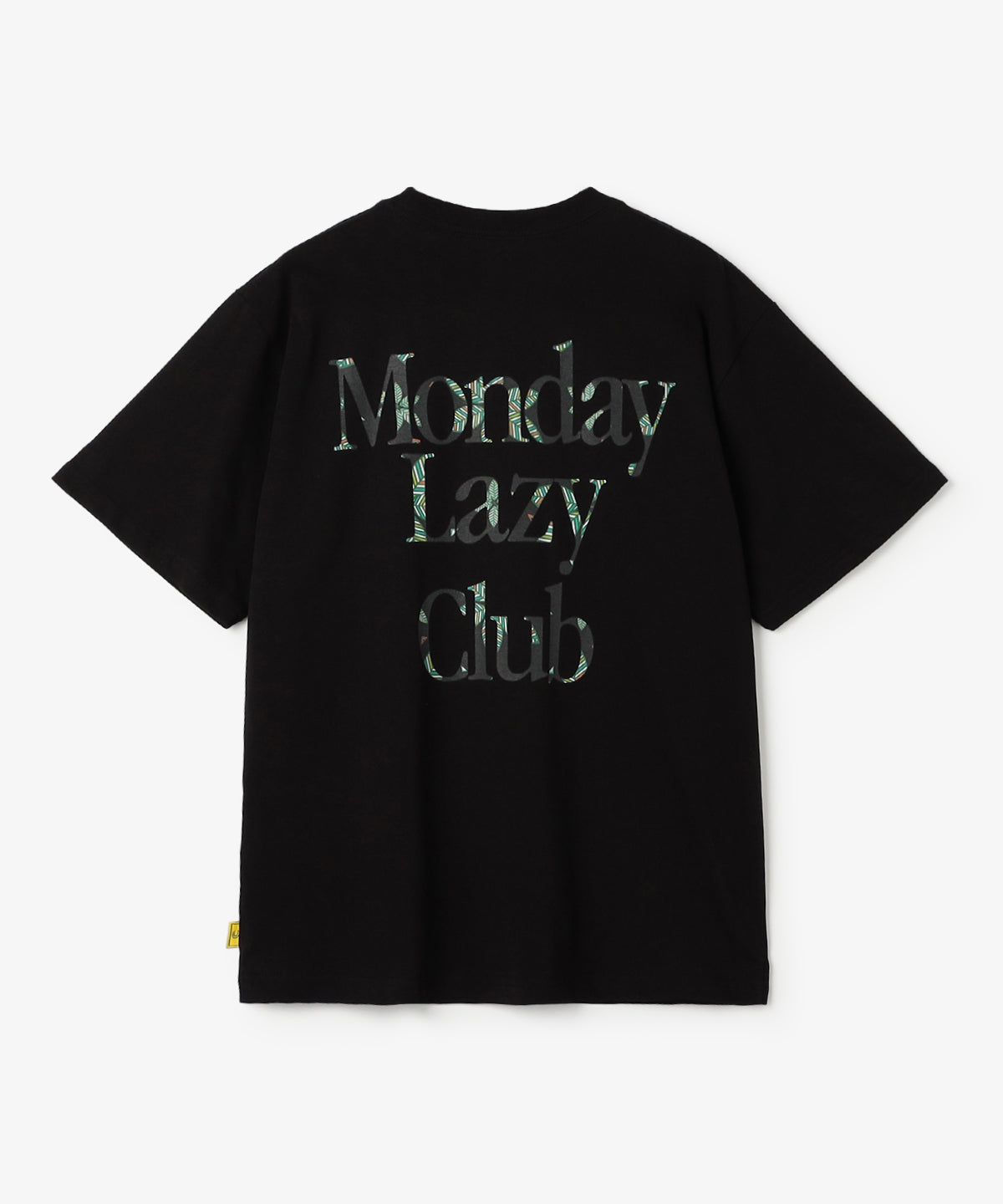 Lunch T-shirts MONDAY LAZY CLUB BLACK
