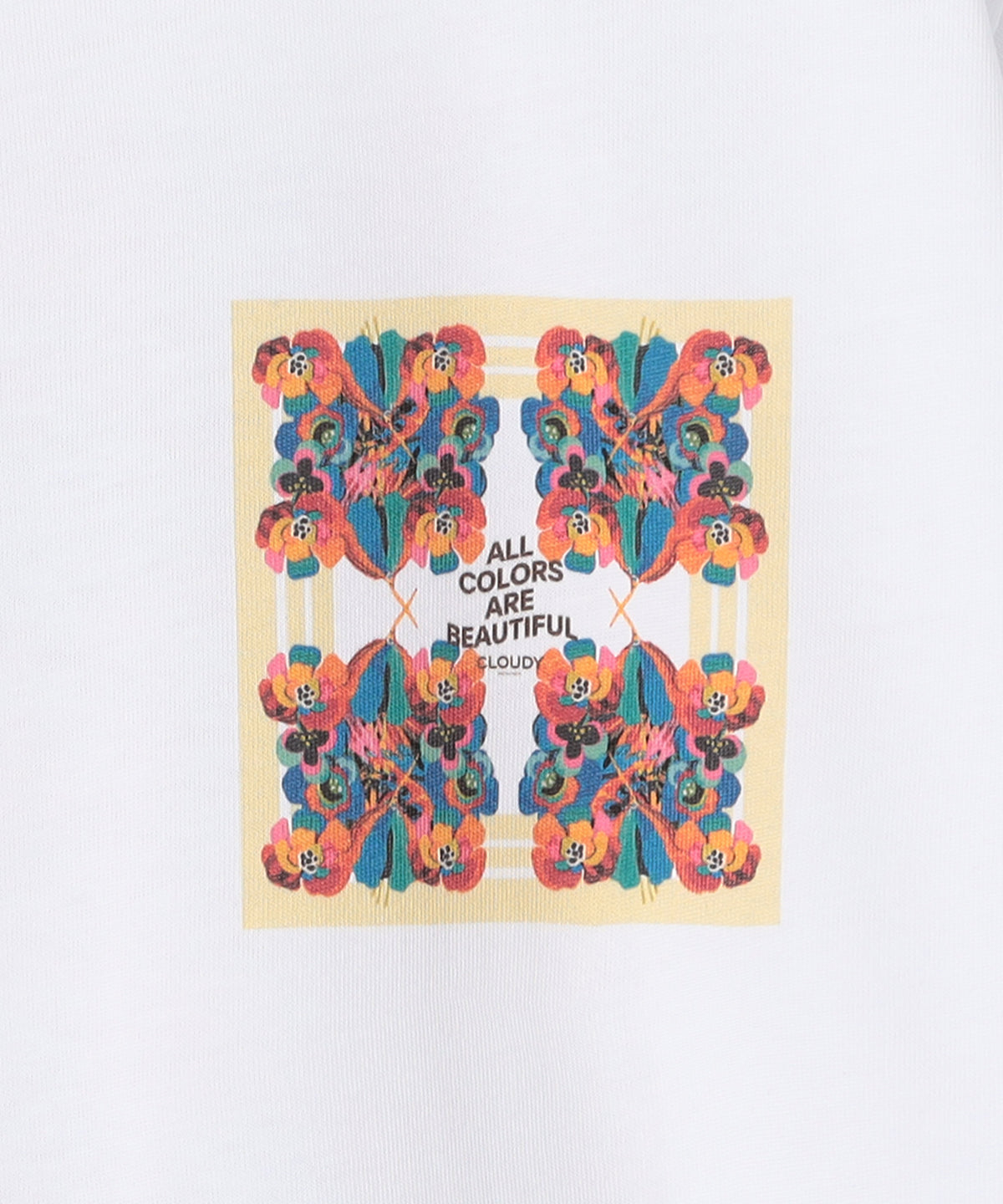 Lunch T-shirts HIBISCUS HOPE WHITE