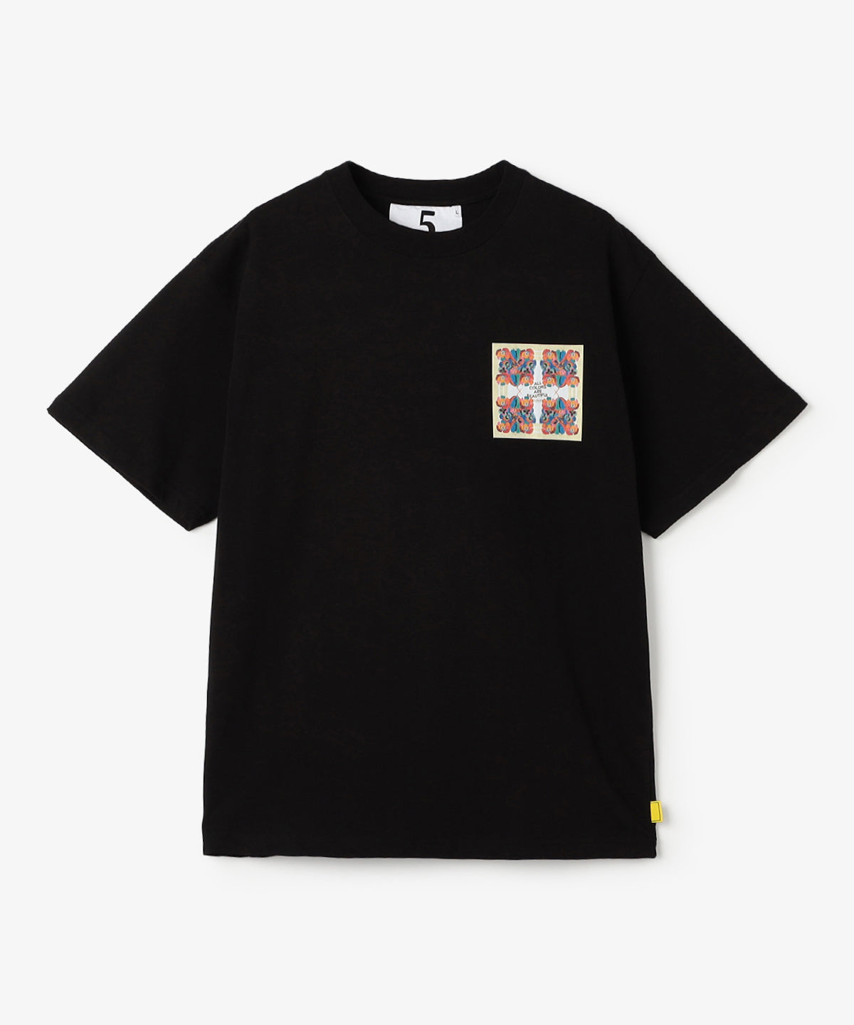 Lunch T-shirts HIBISCUS HOPE BLACK